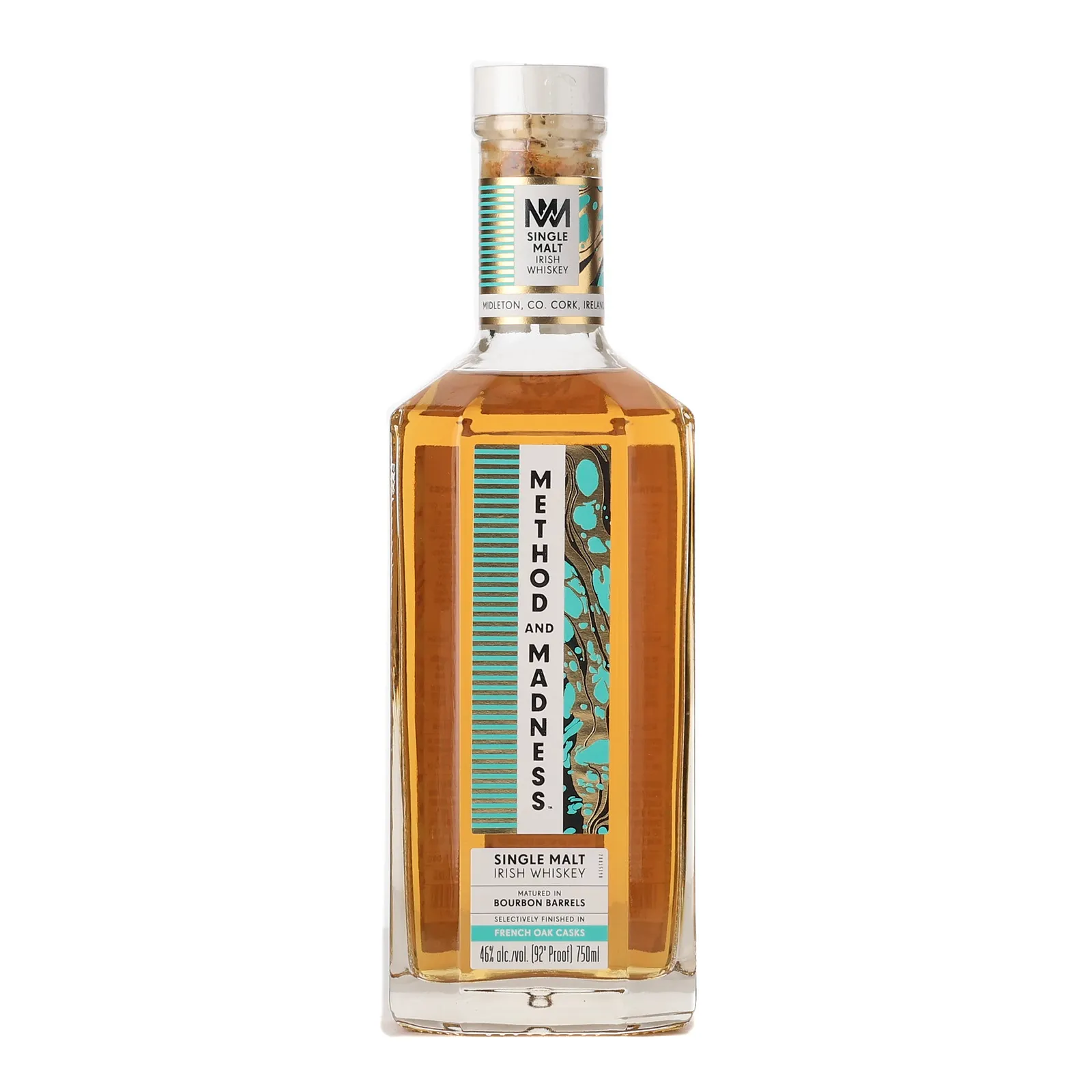 Method & Madness Single Malt, Bourbon & French Oak Cask, 46% whisky bottle