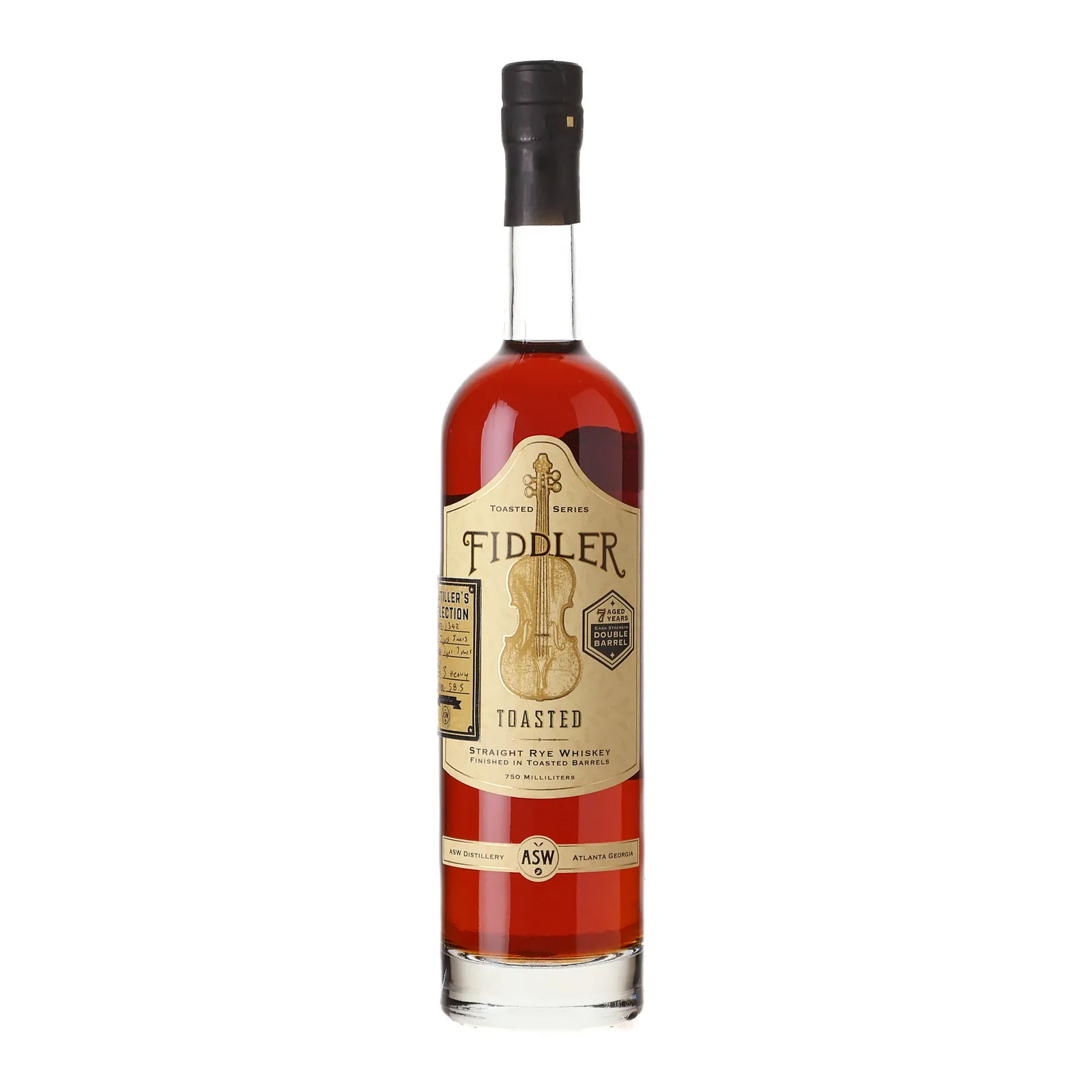 Fiddler Toasted Series 7 Year Old, Toasted Oak Cask, Cask #1342, 58.5% whisky bottle