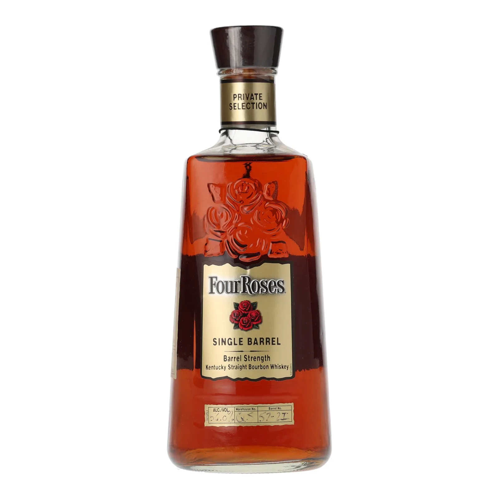Four Roses Barrel Strength OESO 'The Lost Barrels' 10 Year Old, Cask #57-2 I, 56% whisky bottle