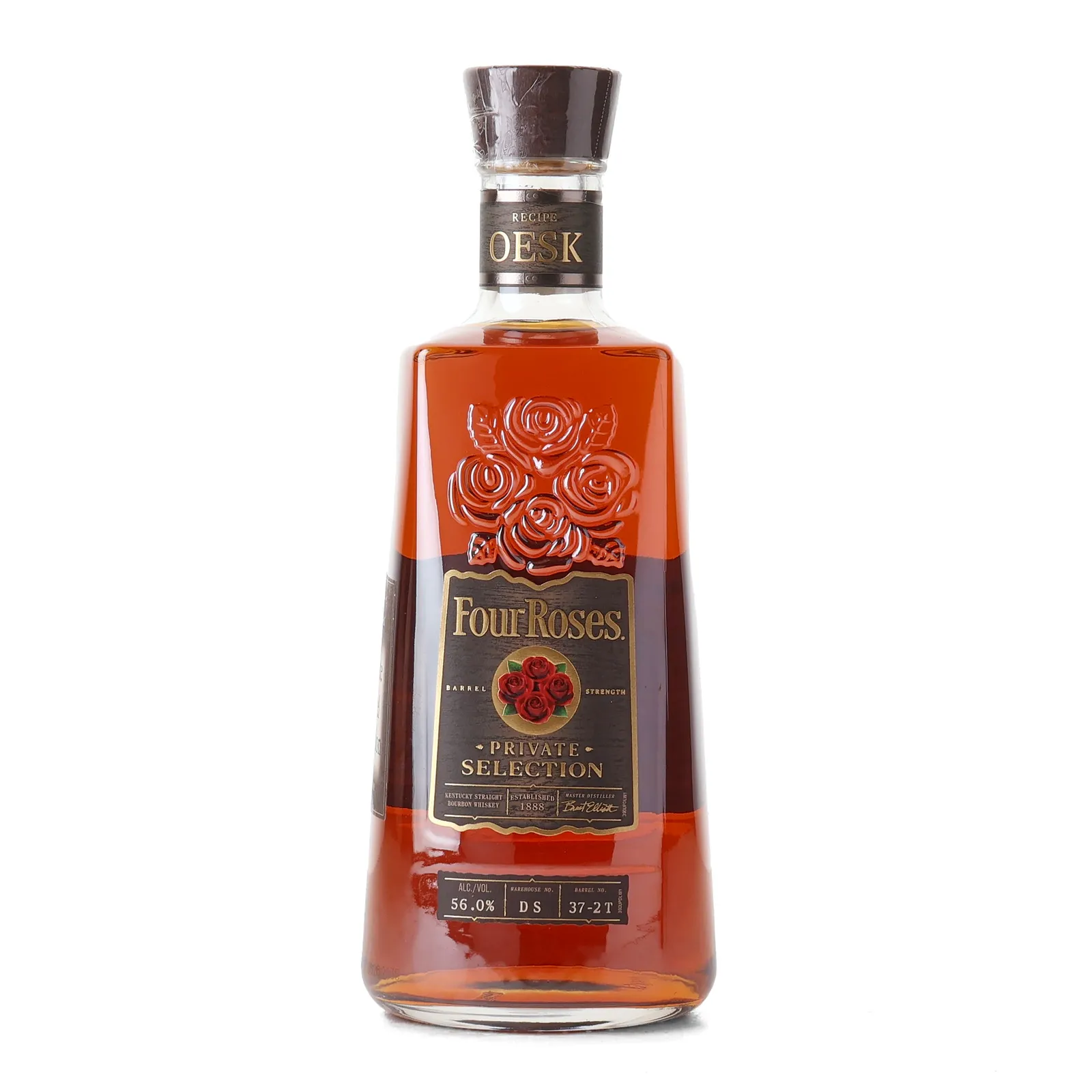 Four Roses Private Barrel Selection 10 Year Old, Cask #37-2T, 56% whisky bottle