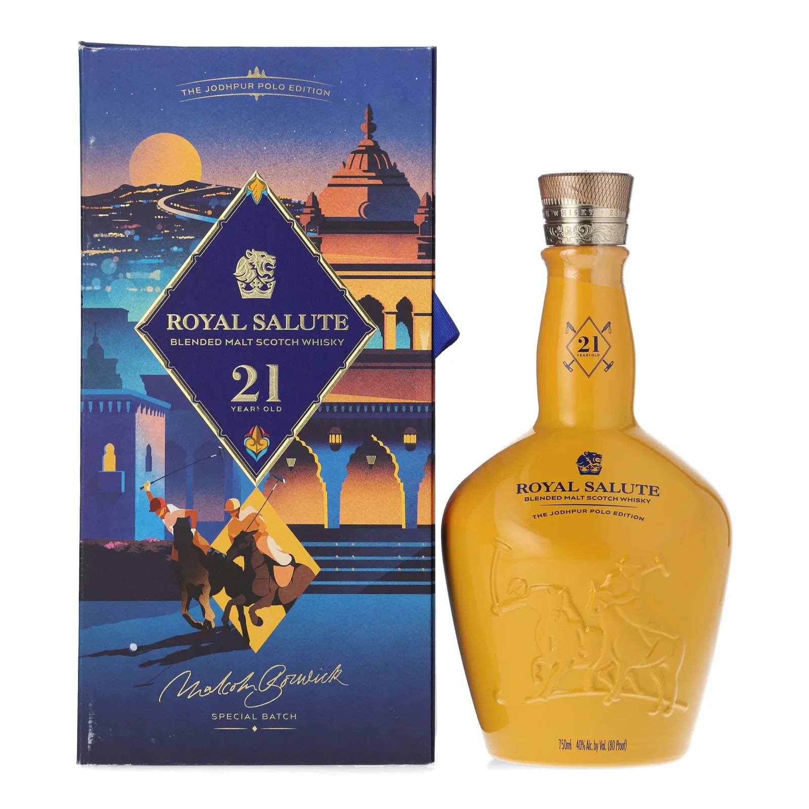 Royal Salute The Jodhpur Polo Edition 21 Year Old, Virgin Oak Cask, Special Batch, 40% whisky bottle