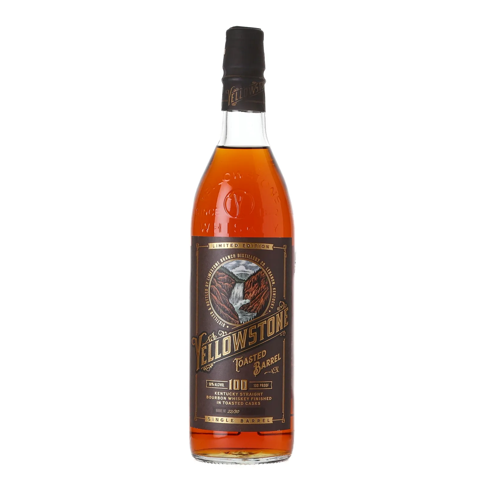 Yellowstone Toasted Barrel, Toasted Cask, Cask #22/30, 50% whisky bottle