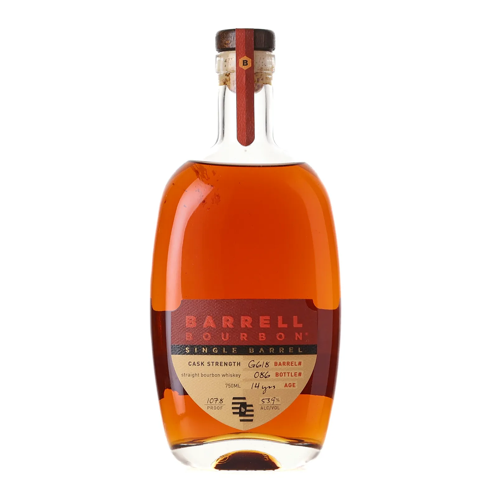 Barrell Craft Spirits Single Barrel 14 Year Old, Cask #G618, 53.9% whisky bottle