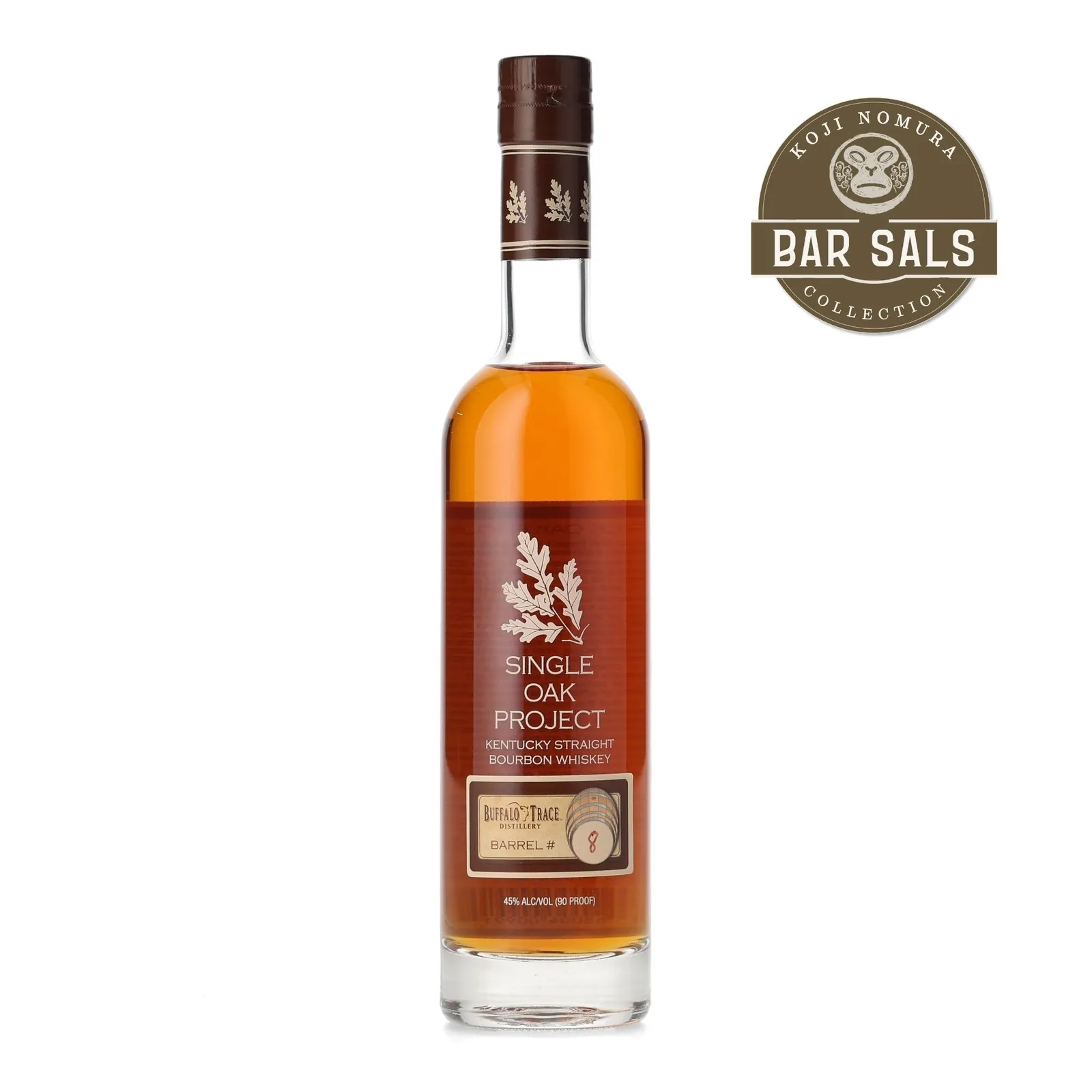 Buffalo Trace Single Oak Project Bourbon, Cask #8, 2011, 45% whisky bottle