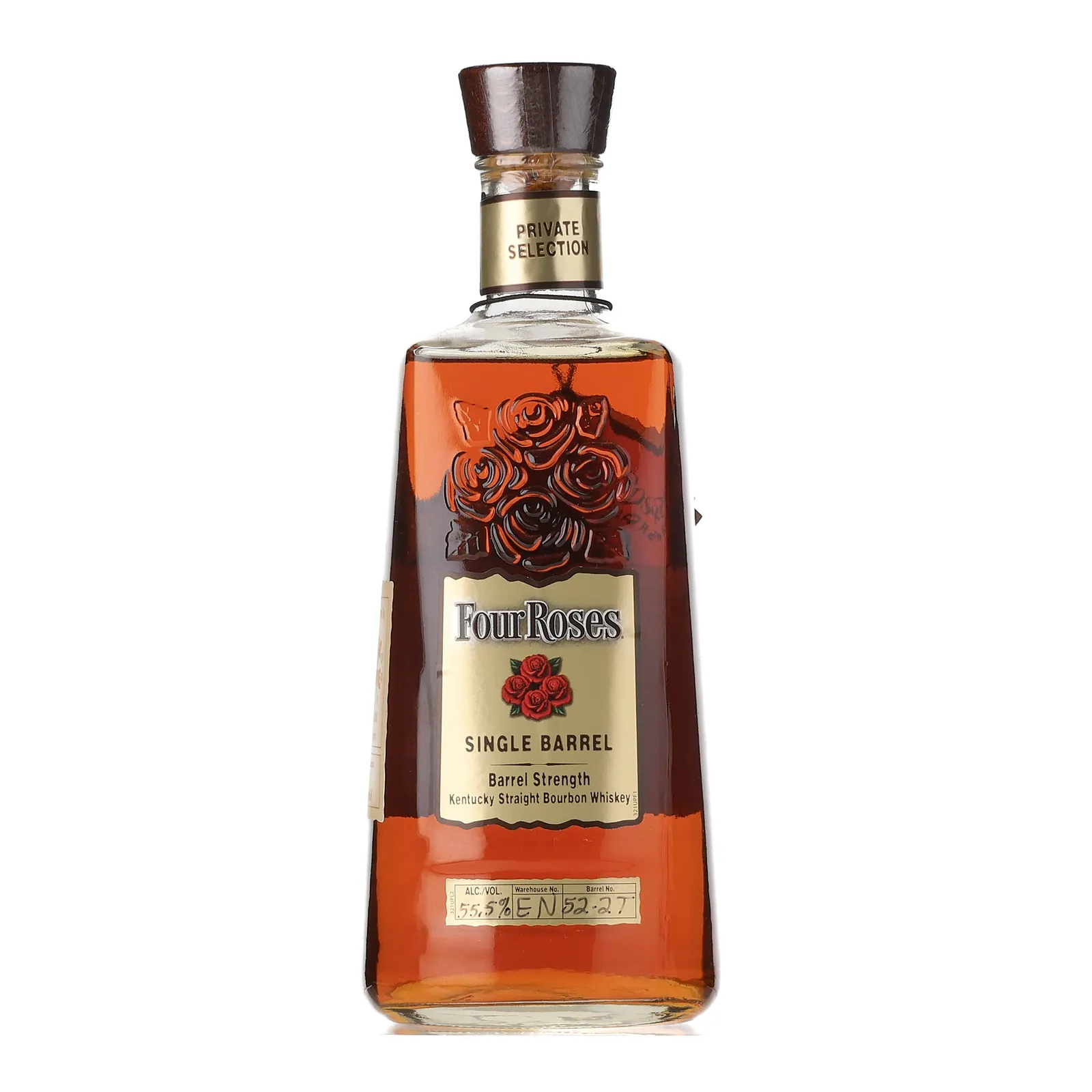 Four Roses Barrel Strength OESK 9 Year Old, New Charred Oak Cask, Batch No. EN 52-2T, 55.5% whisky bottle