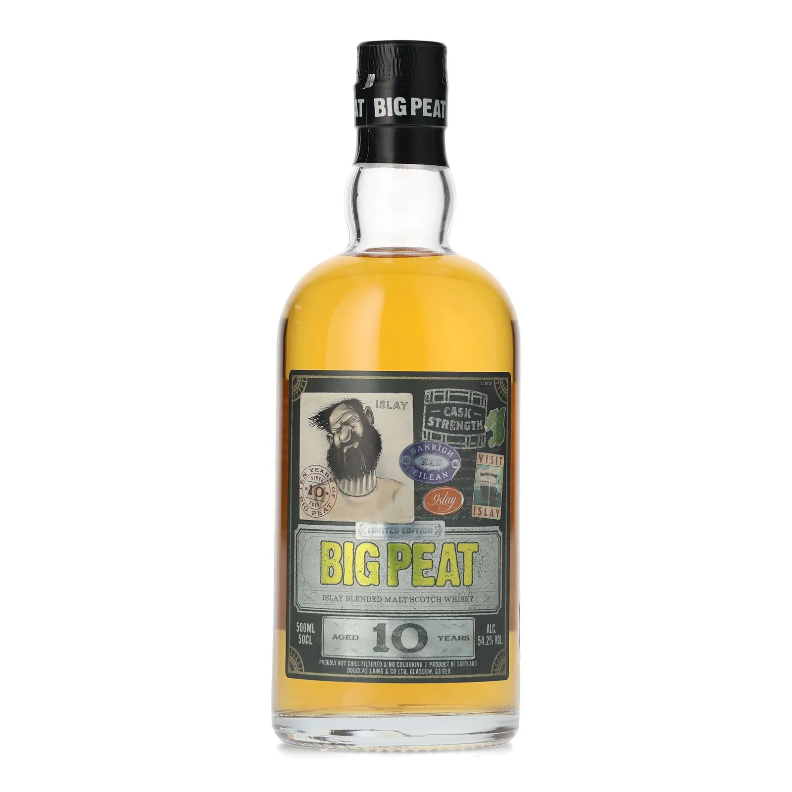 Big Peat Cask Strength 10 Year Old, Douglas Laing, 54.2% whisky bottle