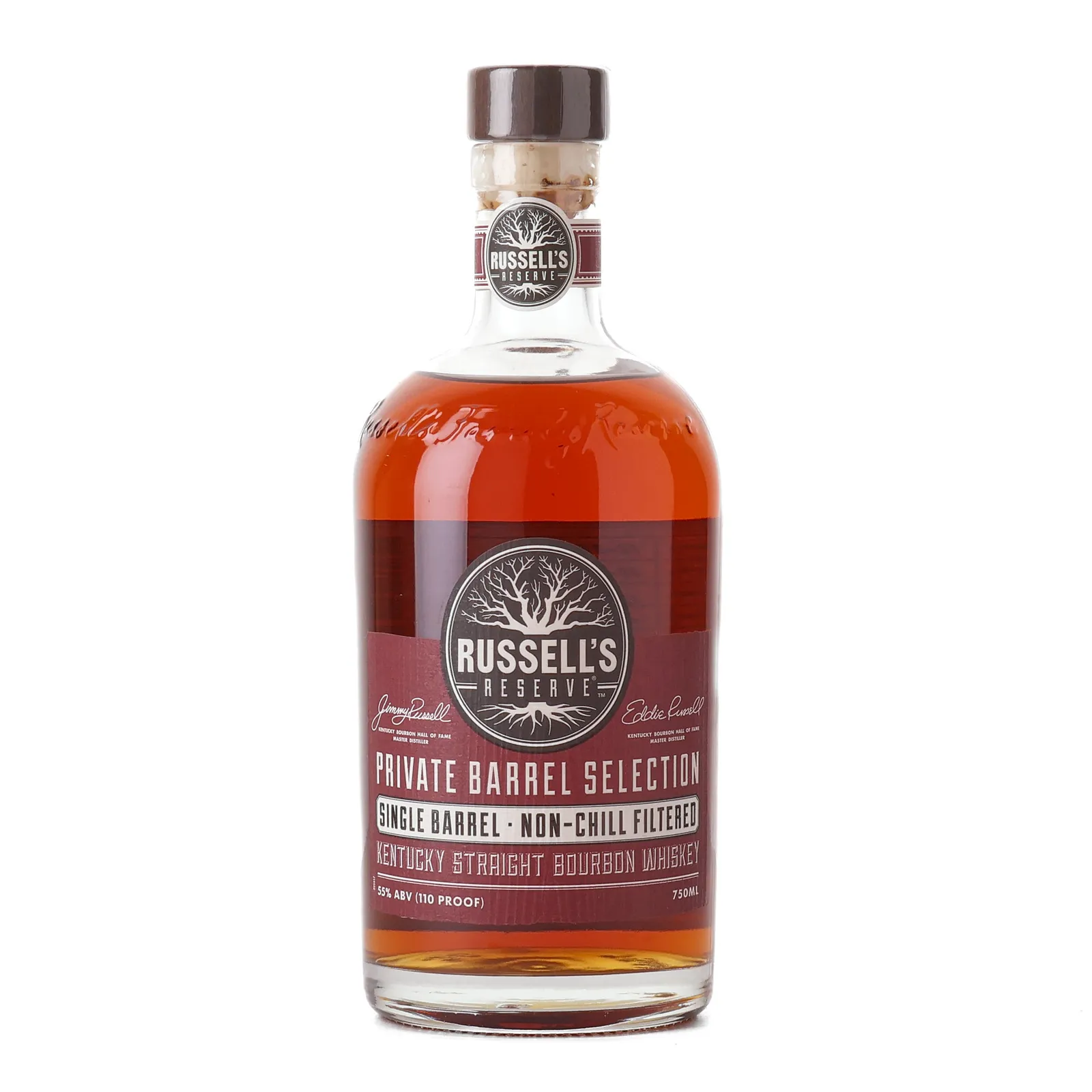 Russell's Reserve Private Barrel Selection 9 Year Old, Barrel Cask, Cask #21-0942, 2012, 55% whisky bottle