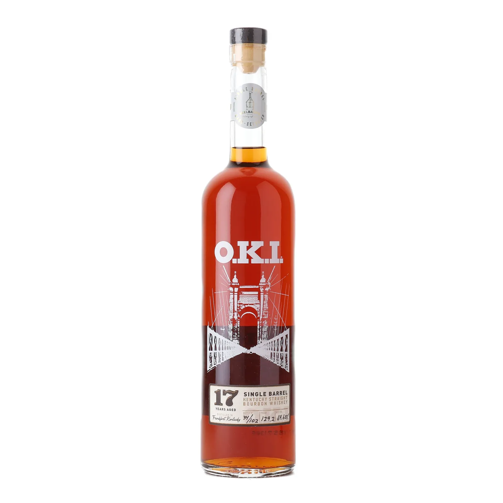 O.K.I. Seelbach's Single Barrel Selection 17 Year Old, Cask #20, 64.6% whisky bottle