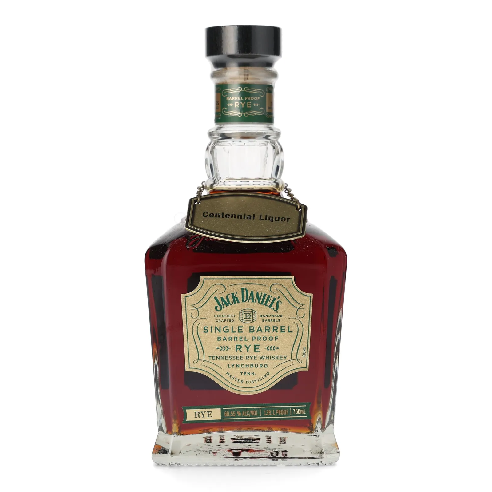 Jack Daniel's Single Barrel Barrel Proof Rye 'Centennial Liquor' Private Barrel Selection, 2025, 69.55% whisky bottle