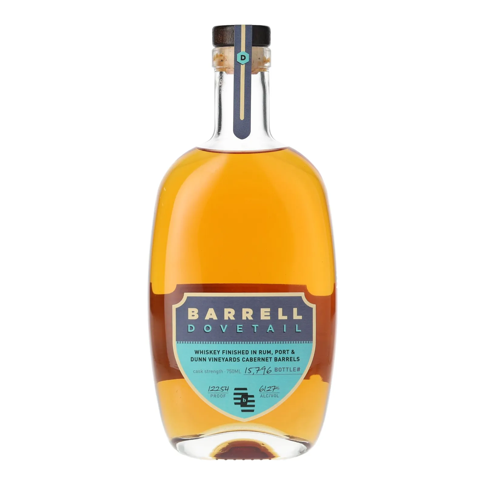 Barrell Craft Spirits Dovetail Whiskey, Rum, Cabernet & Port Cask, 61.3% whisky bottle