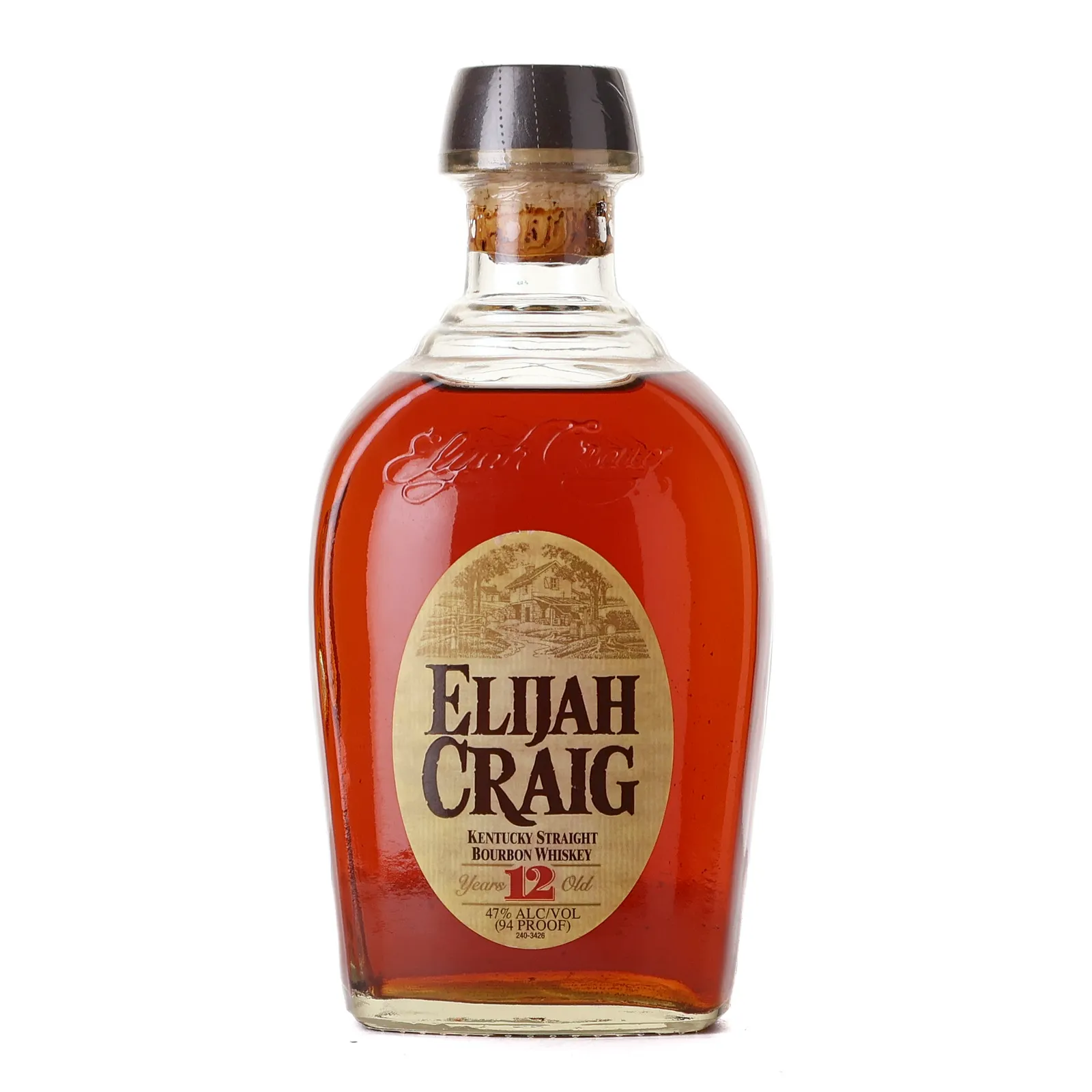 Elijah Craig 12 Year Bourbon (Japanese Export) 12 Year Old, New Charred Oak Cask, 47% whisky bottle