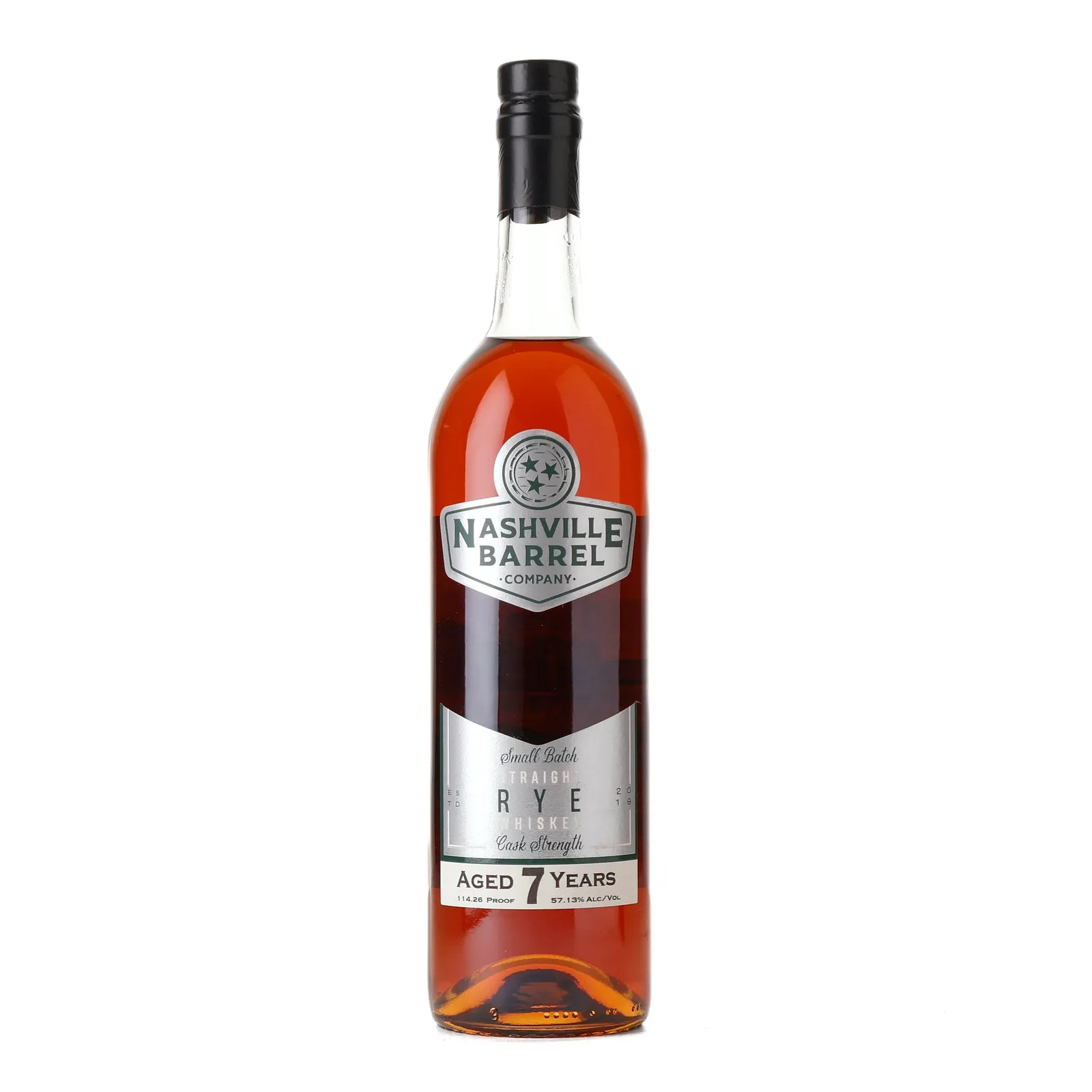 Nashville Barrel Company Small Batch No. 7 Year Old, Batch No. 001, 57.13% whisky bottle