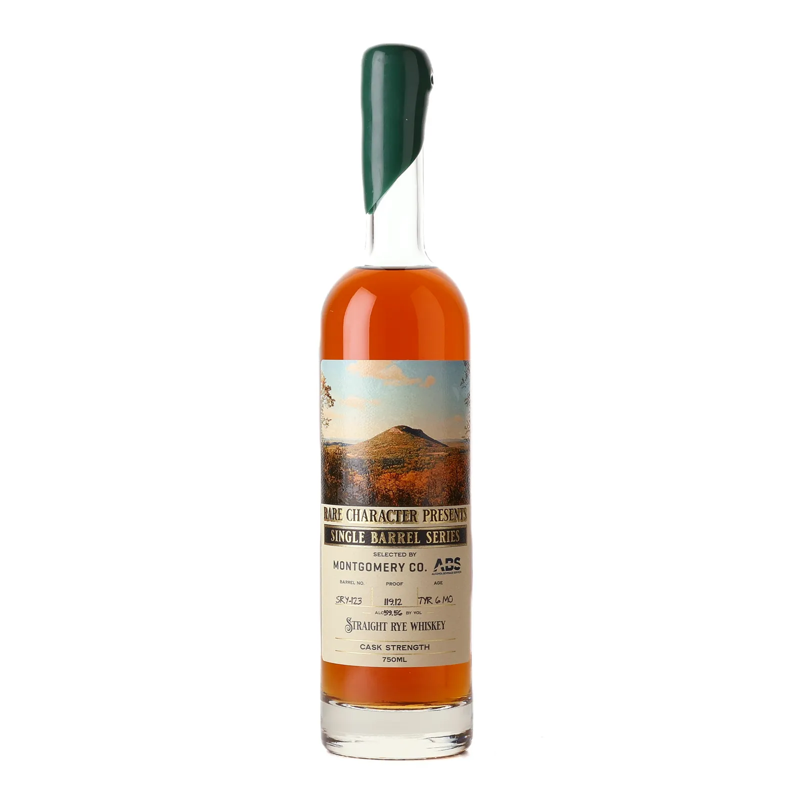 Rare Character Single Barrel Series Straight Rye 7 Year Old, Cask #SRY-123, 2017, Rare Character, 59.56% whisky bottle