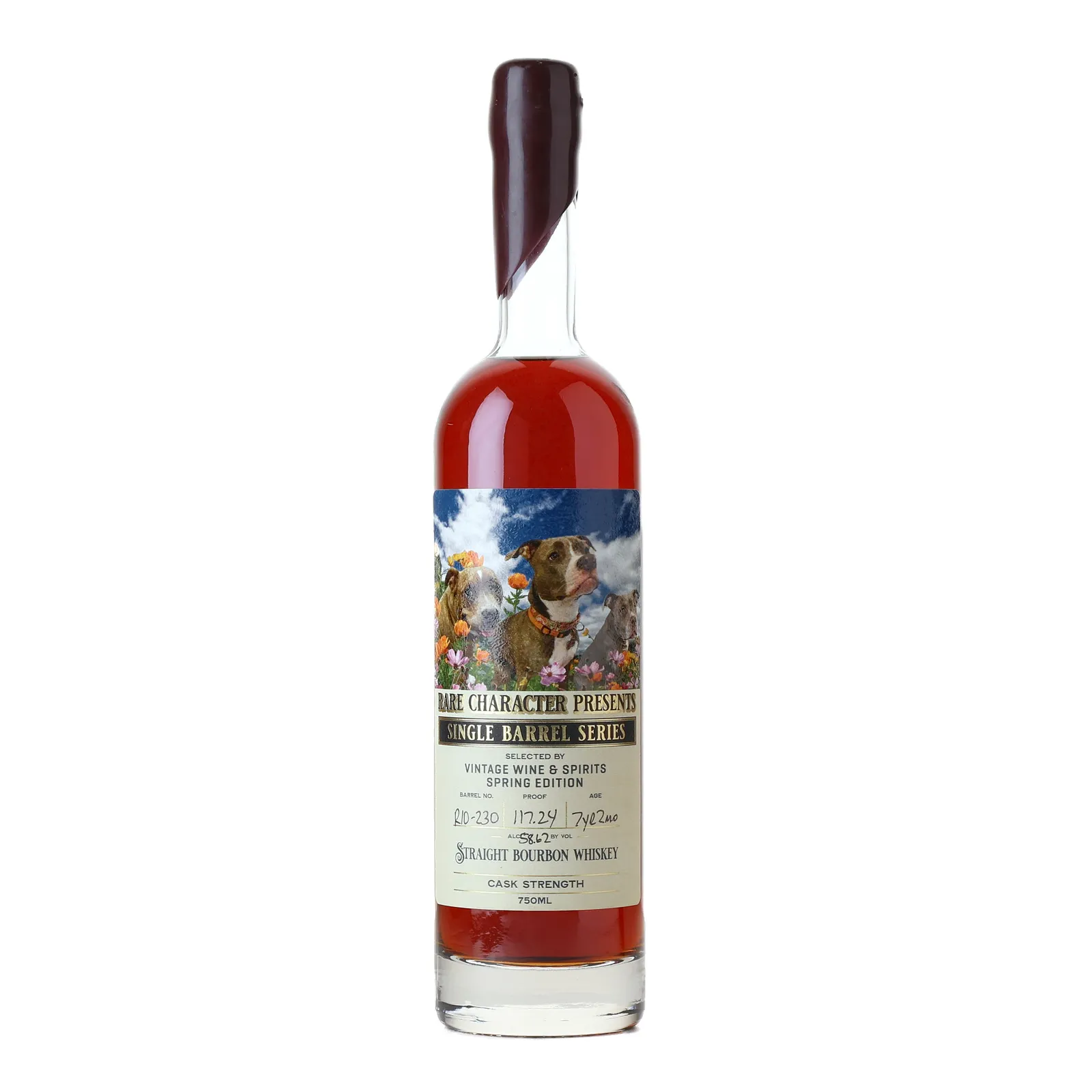 Rare Character Single Barrel Series Vintage Wine & Spirits Private Barrel Selection 7 Year Old, Cask #RIO-230, 2016, Rare Character Whiskey Co., 58.62% whisky bottle