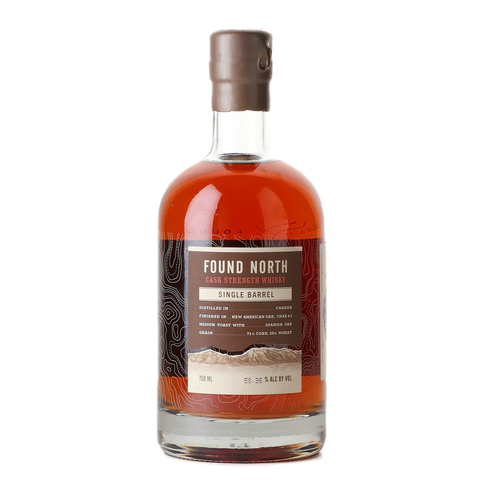 Found North Single Barrel, New American Oak Cask, Cask #5671, Season #004, 58.4% whisky bottle