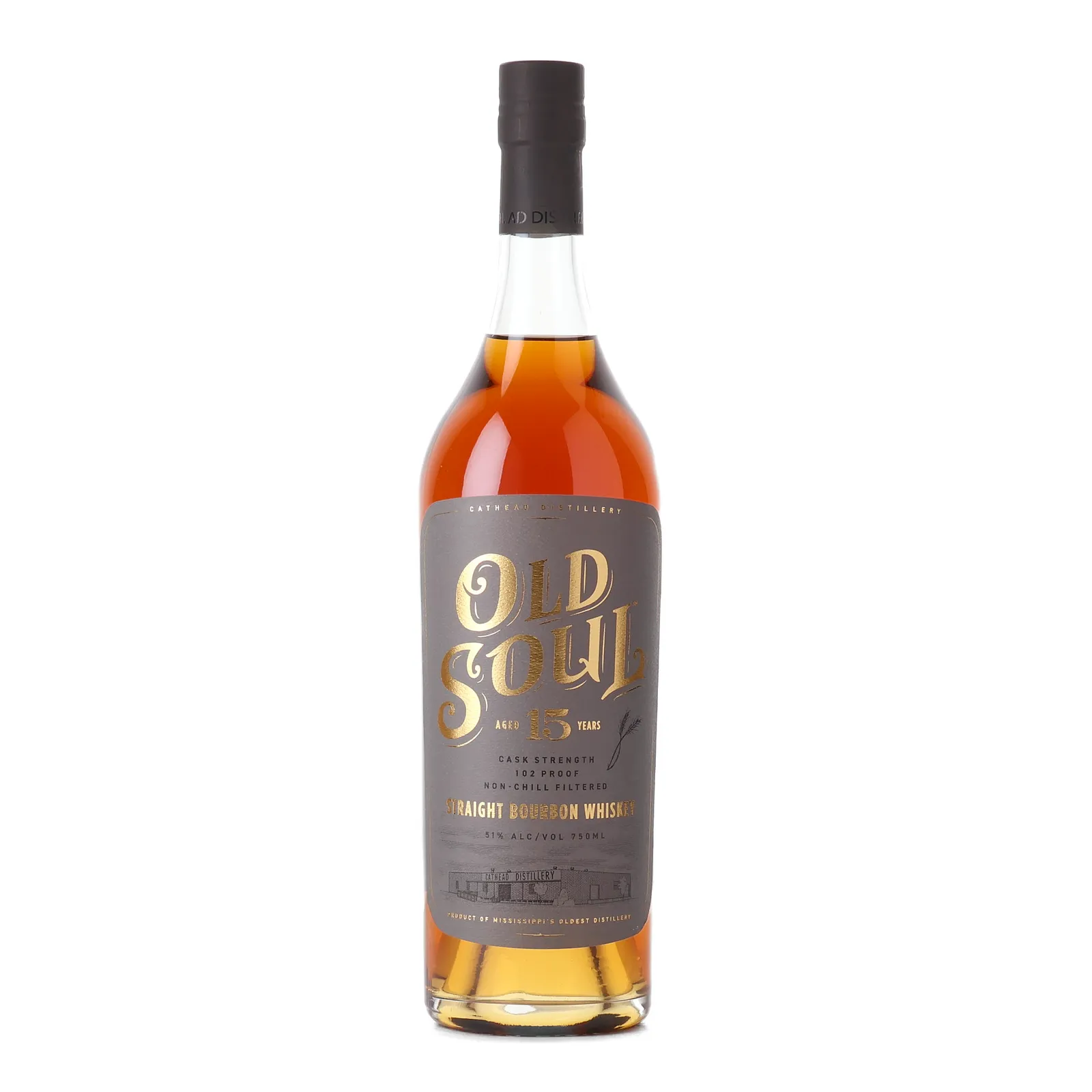 Old Soul 15 Year Old, Cathead Distillery, 51% whisky bottle
