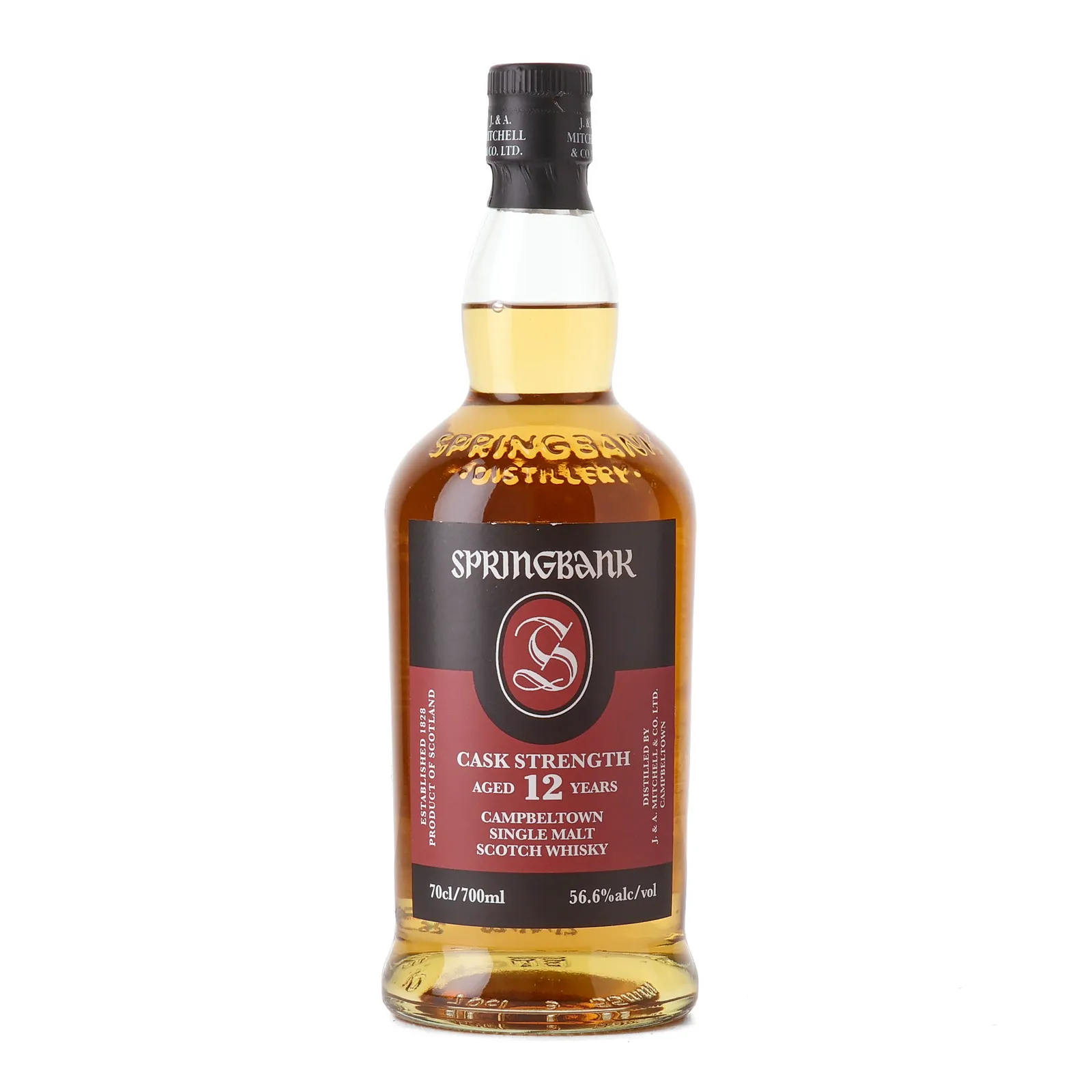 Springbank Cask Strength 12 Year Old, Bourbon Cask, Batch No. 29, 2026, 56.6% whisky bottle