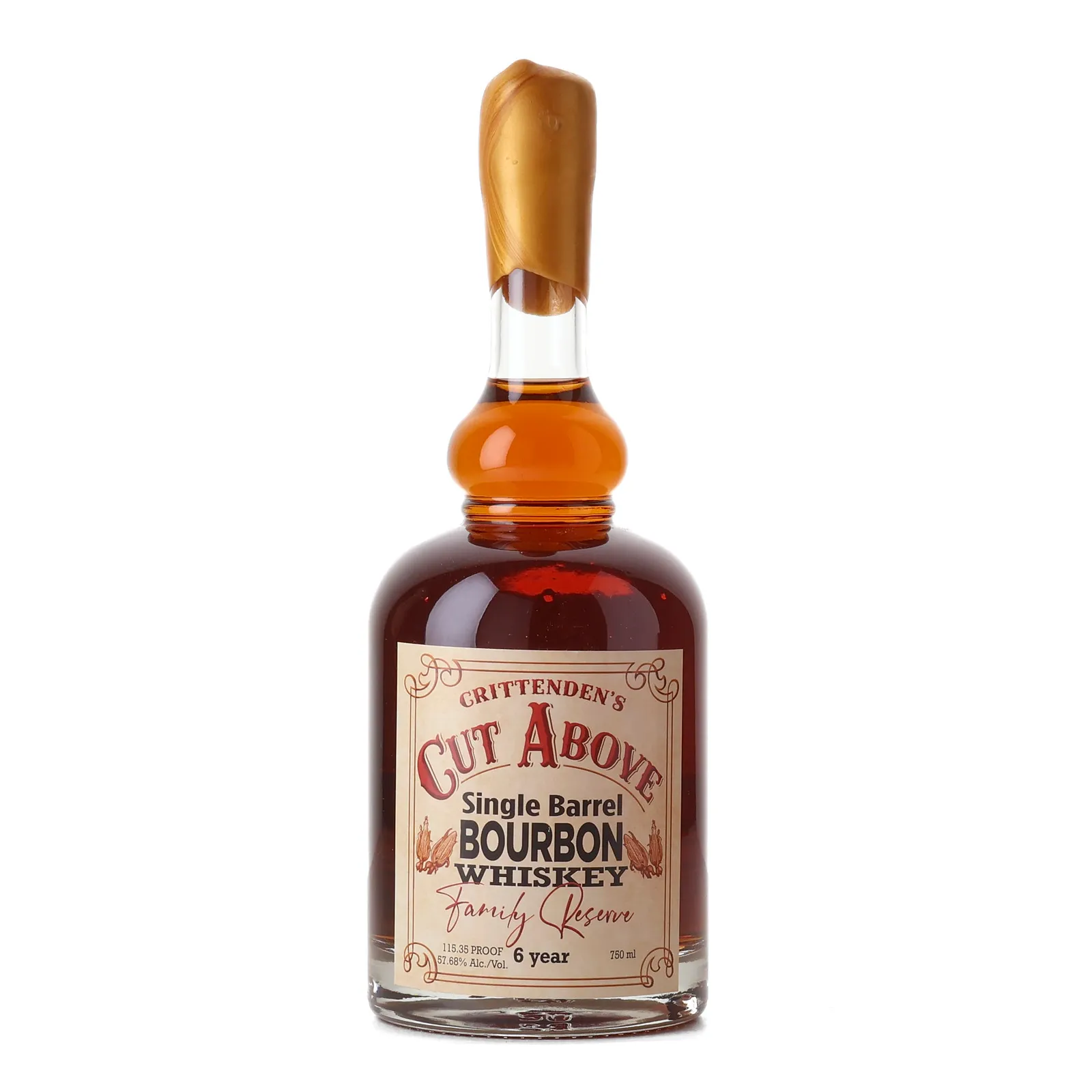 Crittenden's Cut Above: Family Reserve 6 Year Old, New Charred Oak Cask, Cask No. K-6, 2026, 57.69% whisky bottle
