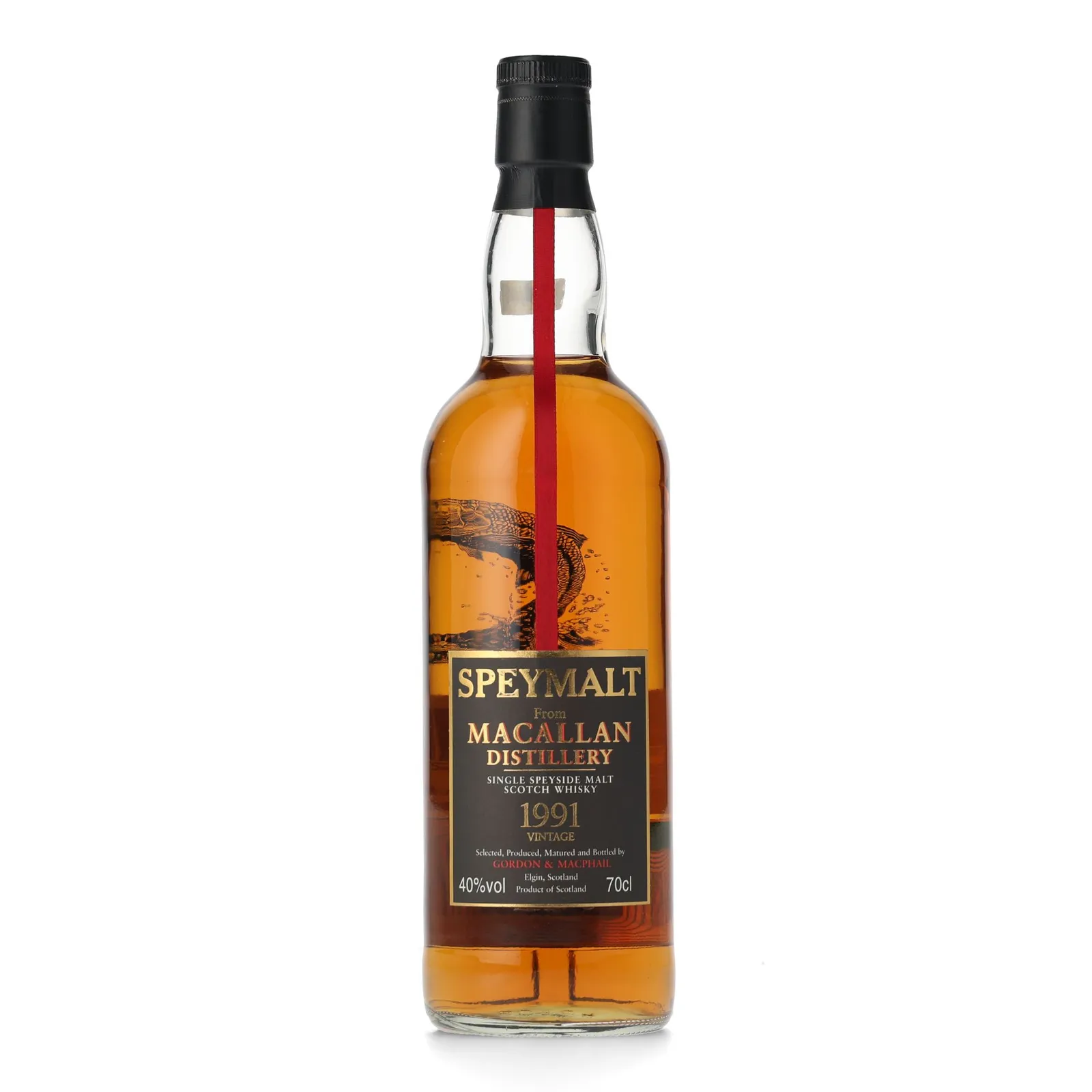 Macallan 1991 Speymalt, Sherry Cask, 1991, Gordon & MacPhail, 40% whisky bottle