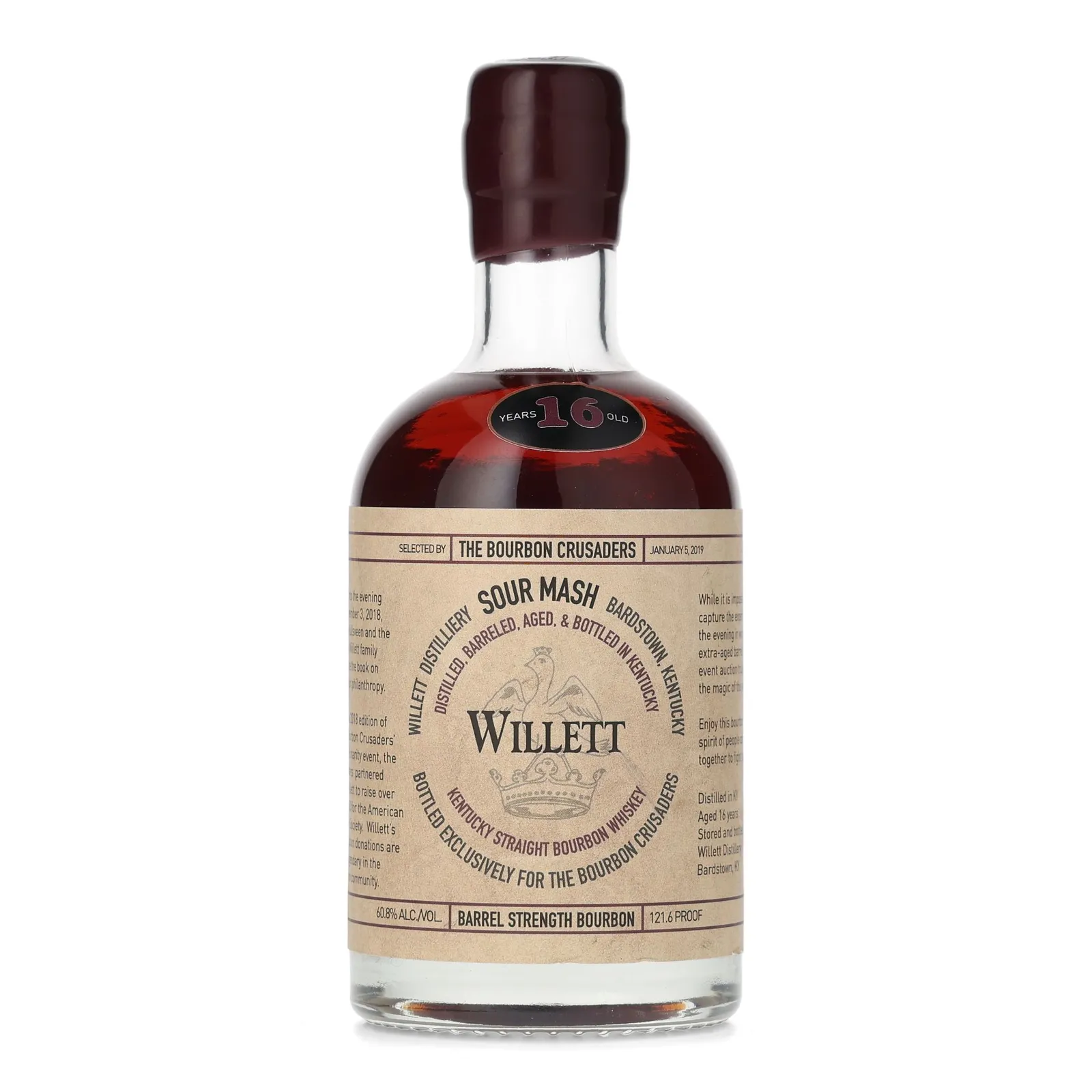Willett Bourbon Crusaders Private Barrel Selection 16 Year Old, 2019, 60.8% whisky bottle