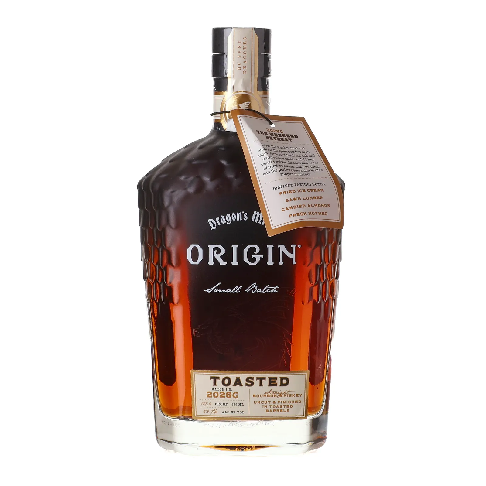 Dragon's Milk Origin Toasted Barrel, Batch No. 2026G, 2026, 58.7% whisky bottle