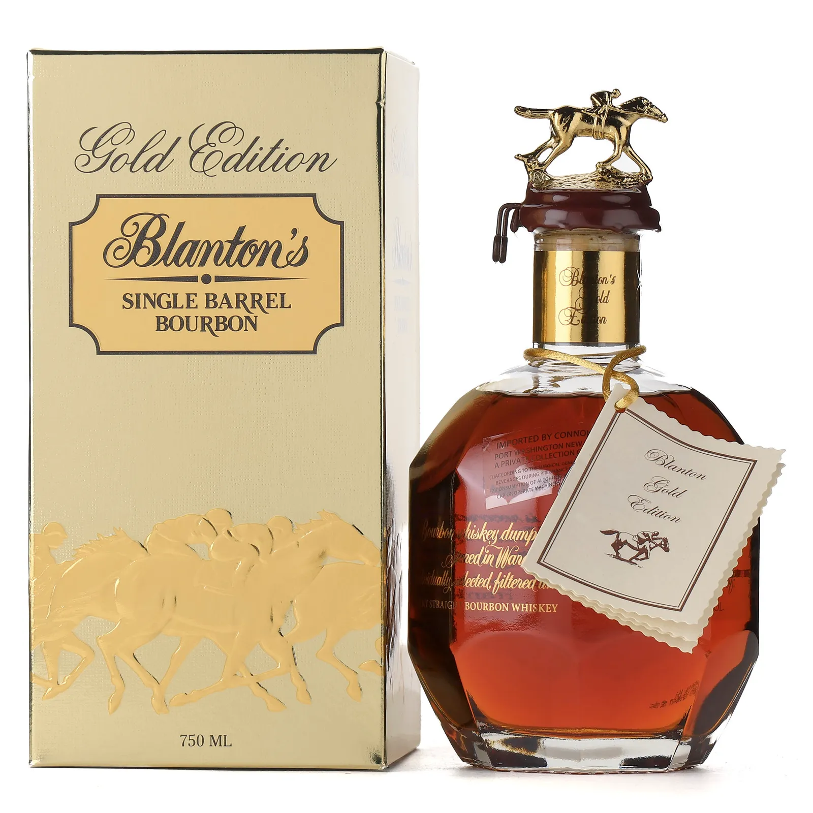 Blanton's 'Takara Gold Edition' Bourbon (Letter S, Japanese Export), New Charred Oak Cask, Cask #197, Batch Letter S, 2026, 51.5% whisky bottle