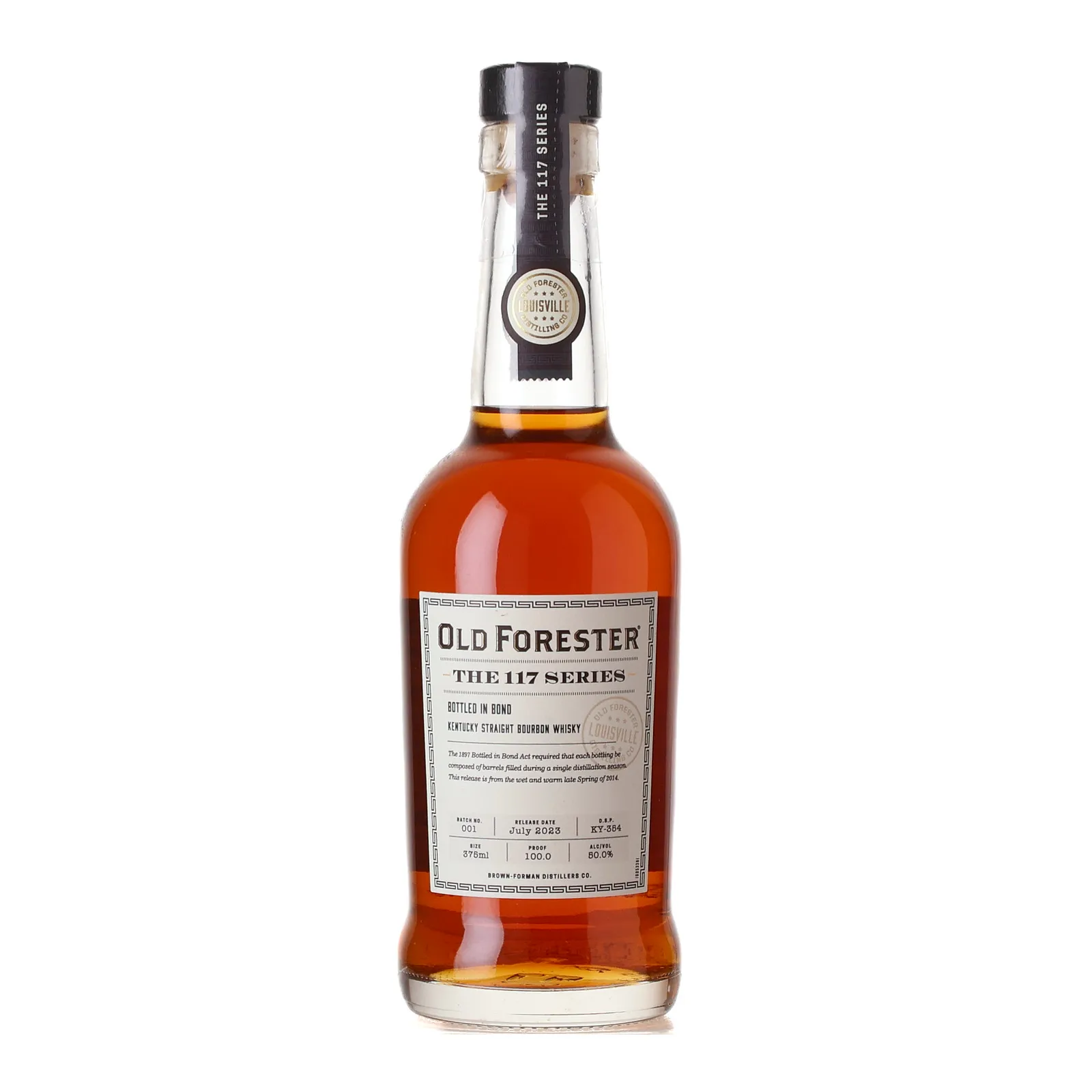 Old Forester The 117 Series Bottled in Bond, Batch No. 001, 2023, 50% whisky bottle