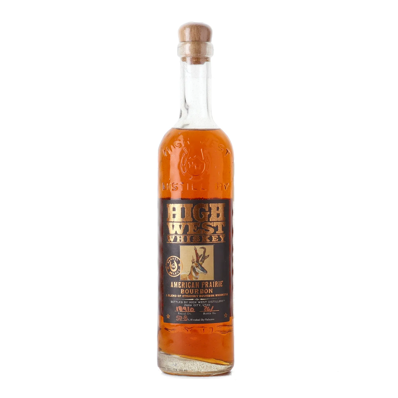 High West American Prairie Bourbon Binny's Private Barrel Selection, Brandy Cask, Cask #18910, 2021, 50.8% whisky bottle