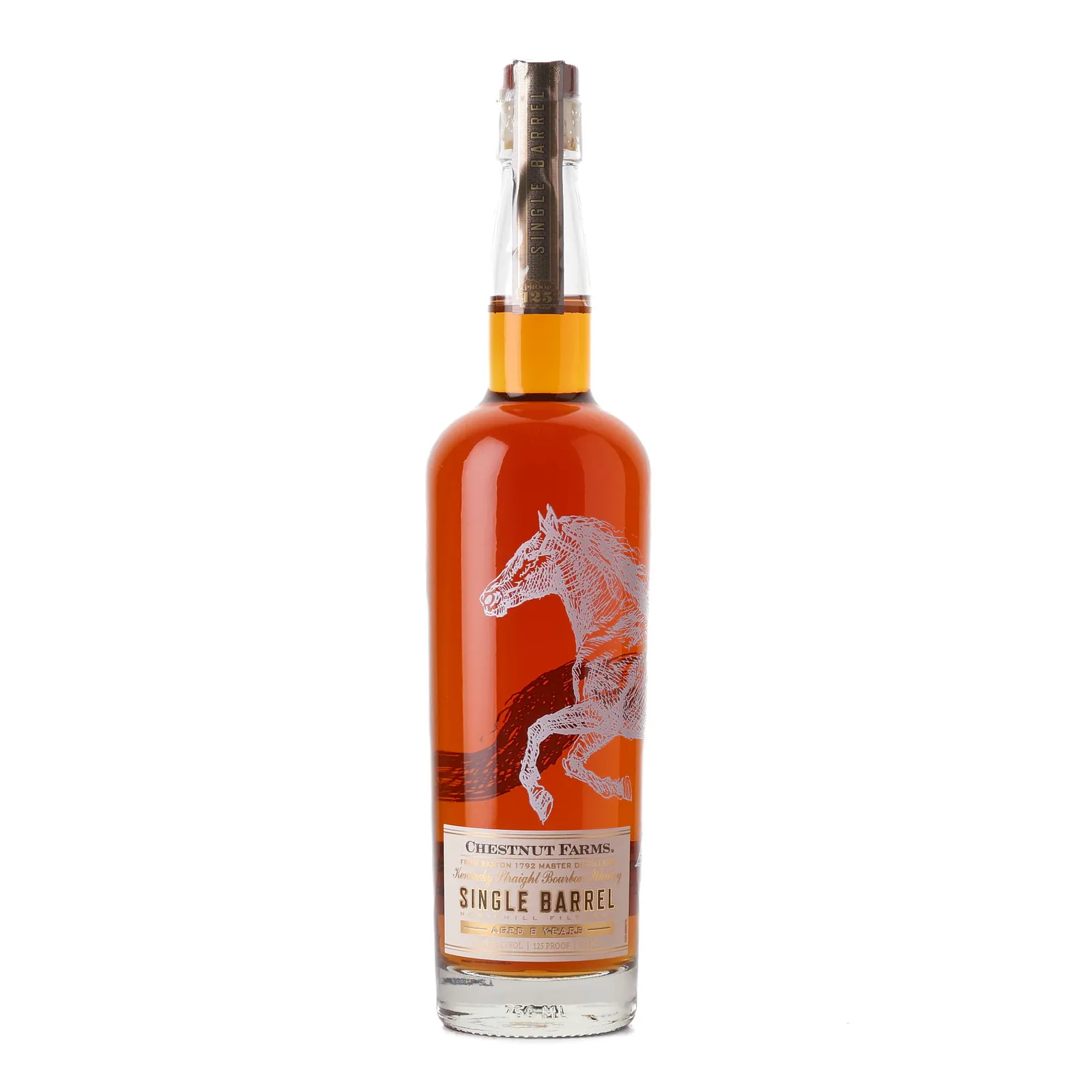 Chestnut Farms Single Barrel Bourbon 8 Year Old, New Charred Oak Cask, 62.5% whisky bottle