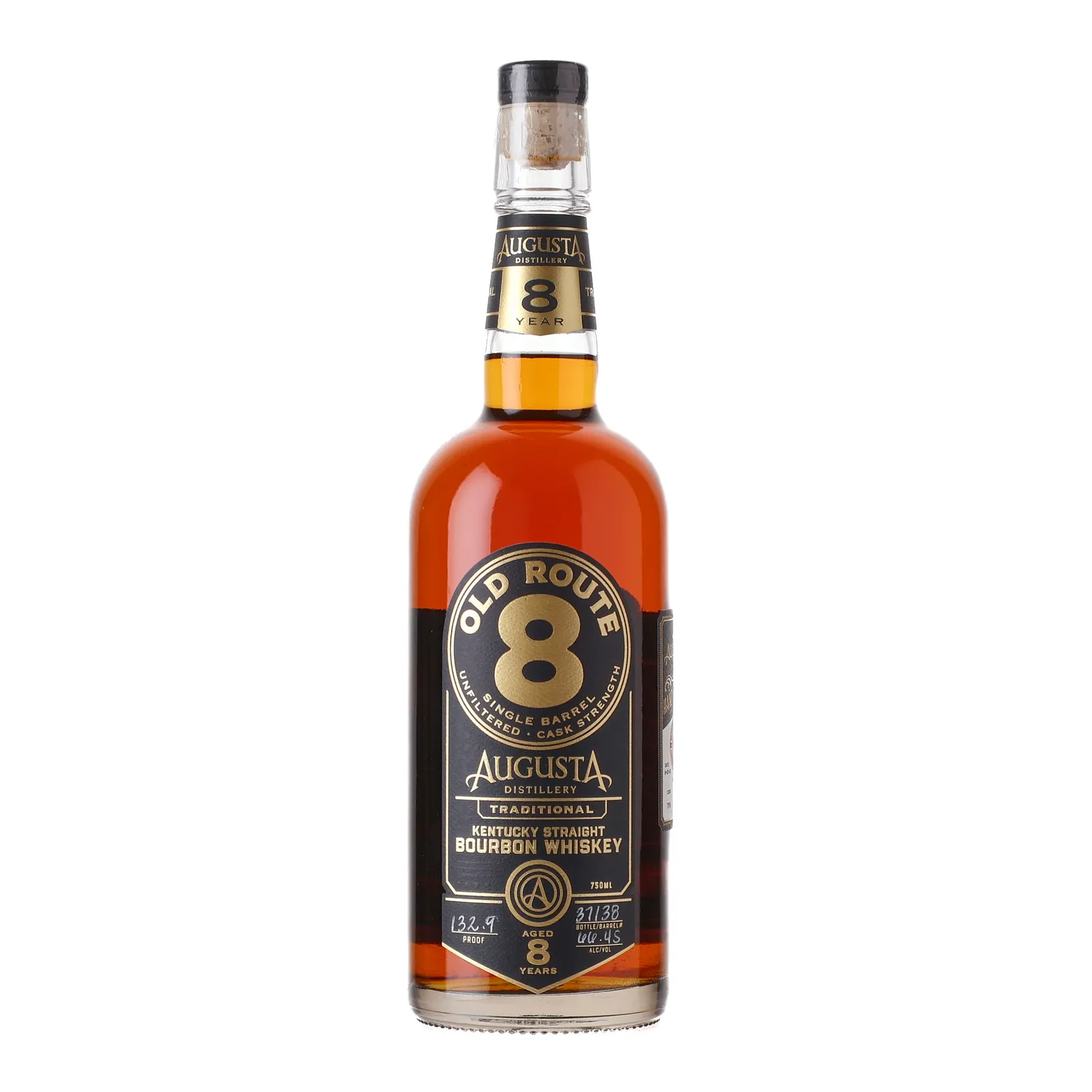 Augusta Distillery Old Route 8 Cask Strength 'New Era Bourbon Club' 8 Year Old, Bourbon Cask, 2023, 66.45% whisky bottle