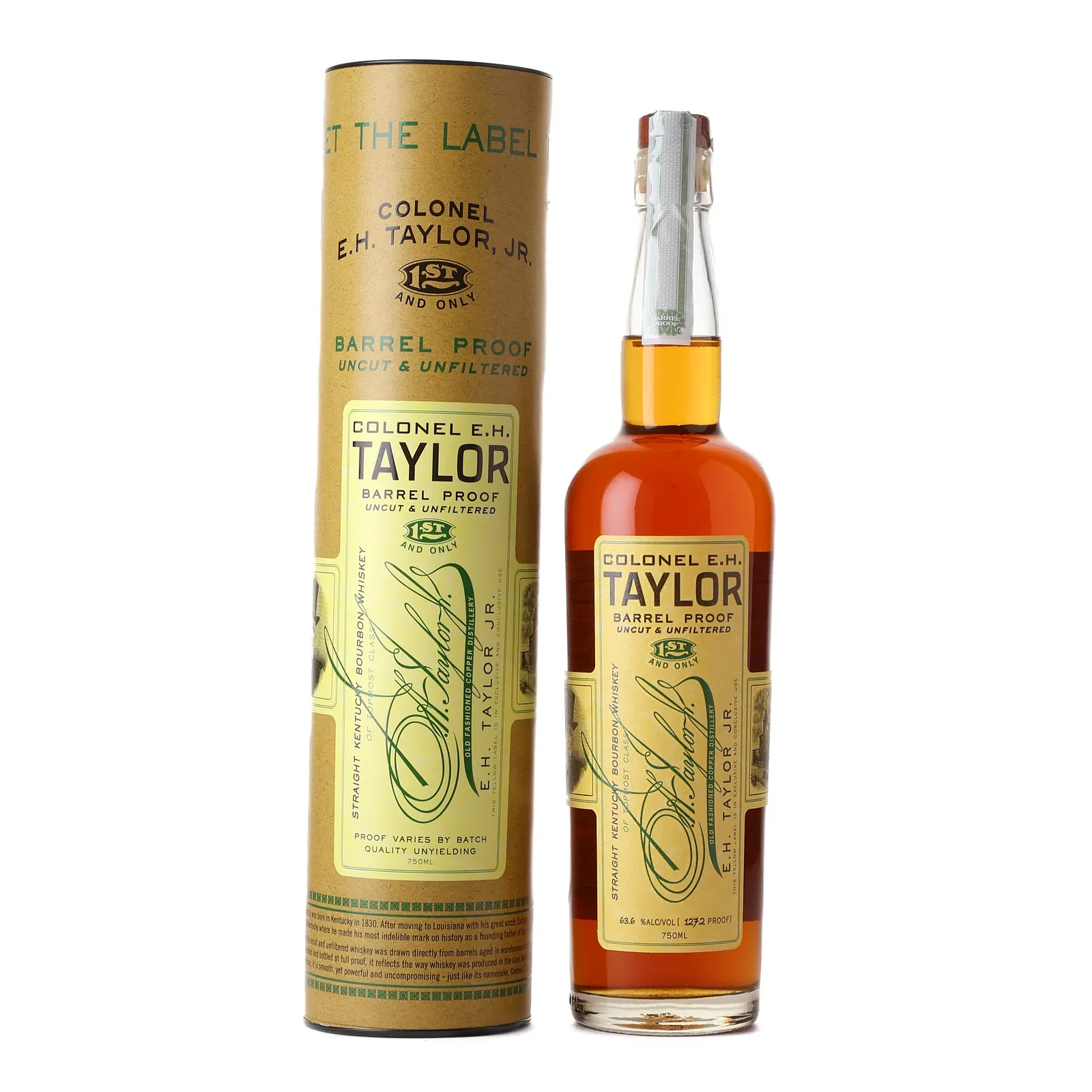 Colonel E.H. Taylor Barrel Proof, Batch No. 14, 2025, 63.6% whisky bottle