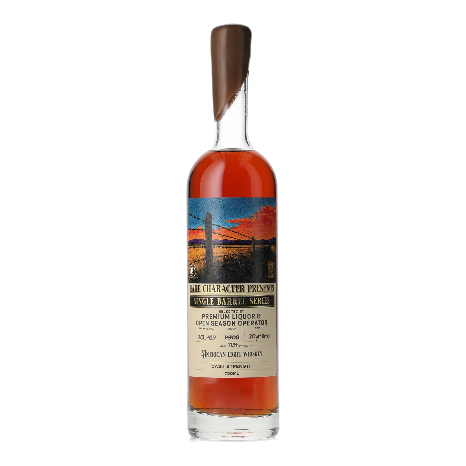 Rare Character Single Barrel Series 20L 20 Year Old, Cask #20L-429, 2025, 71.5% whisky bottle