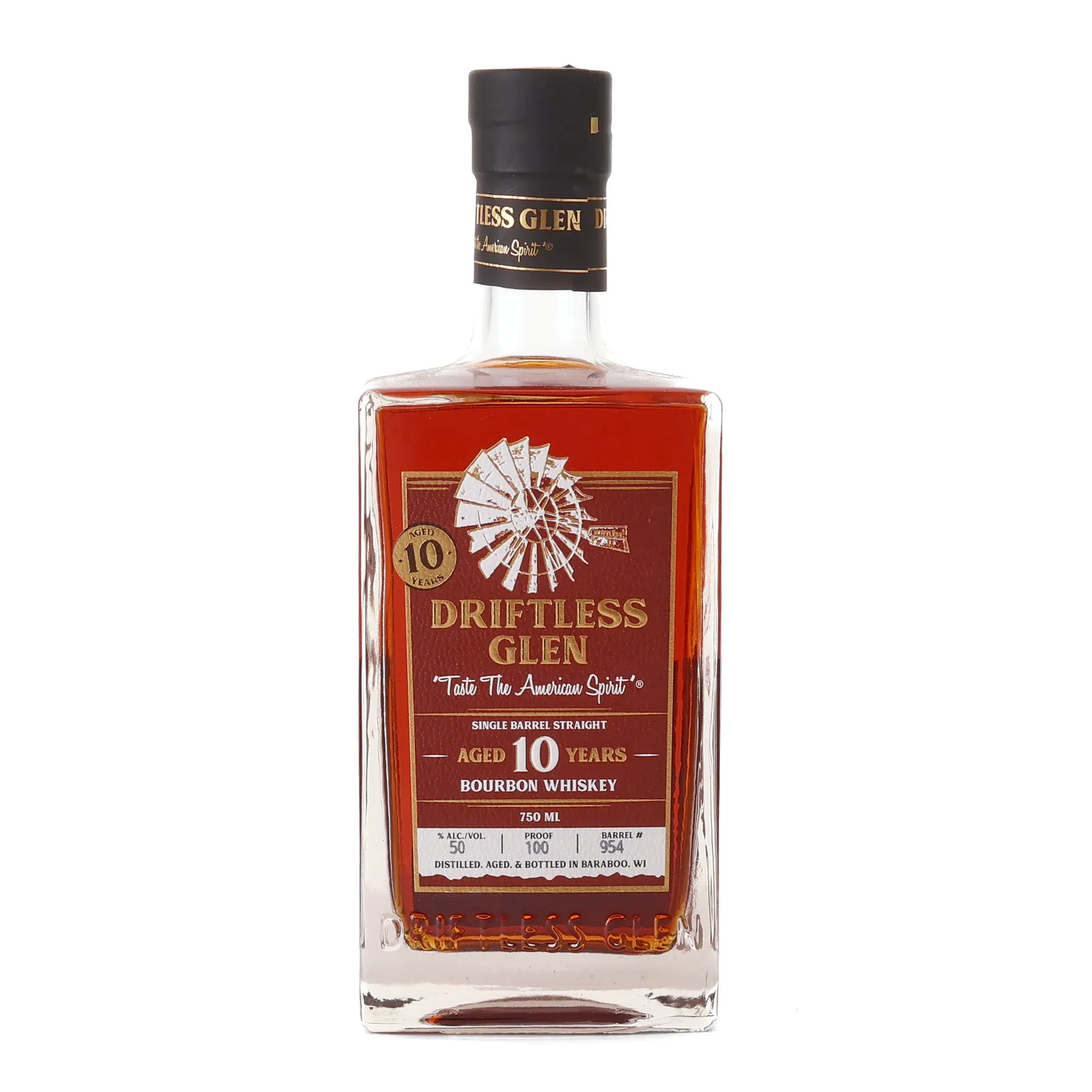 Driftless Glen 10 Year Old, Cask #954, 50% whisky bottle