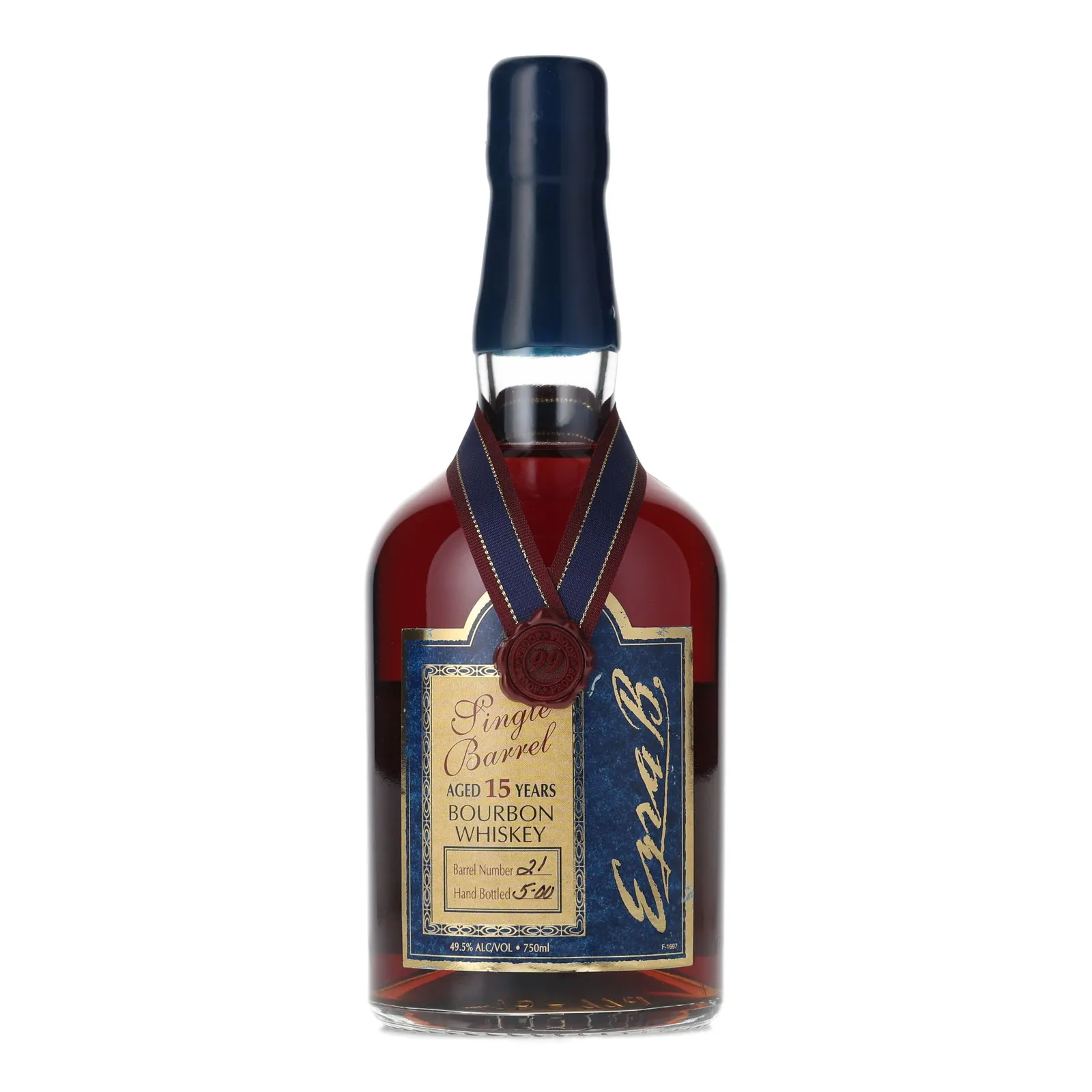 Ezra B. Single Barrel 15 Year Old, 2000, 49.5% whisky bottle