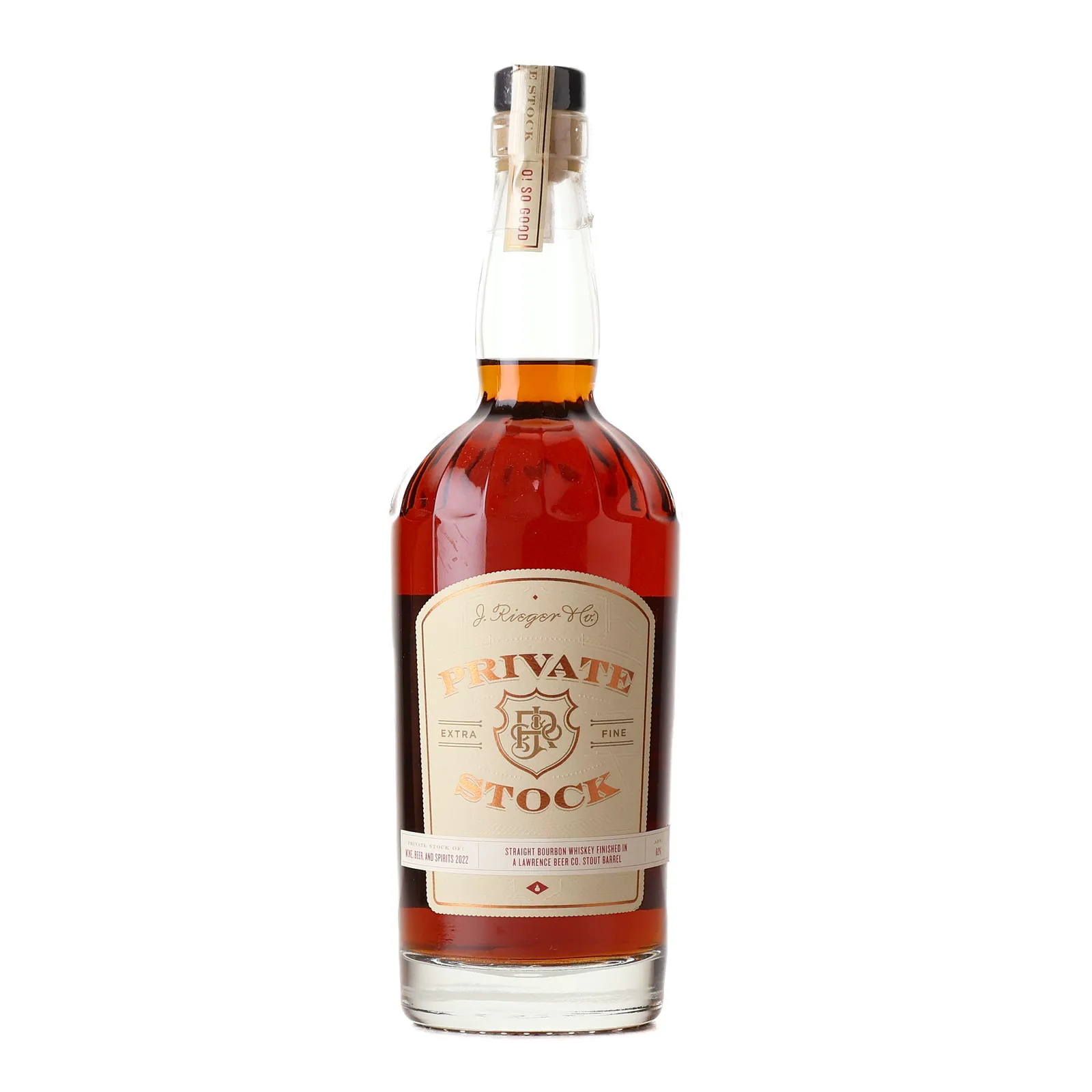J. Rieger & Co. Private Stock Bourbon, Stout Cask, 62% whisky bottle