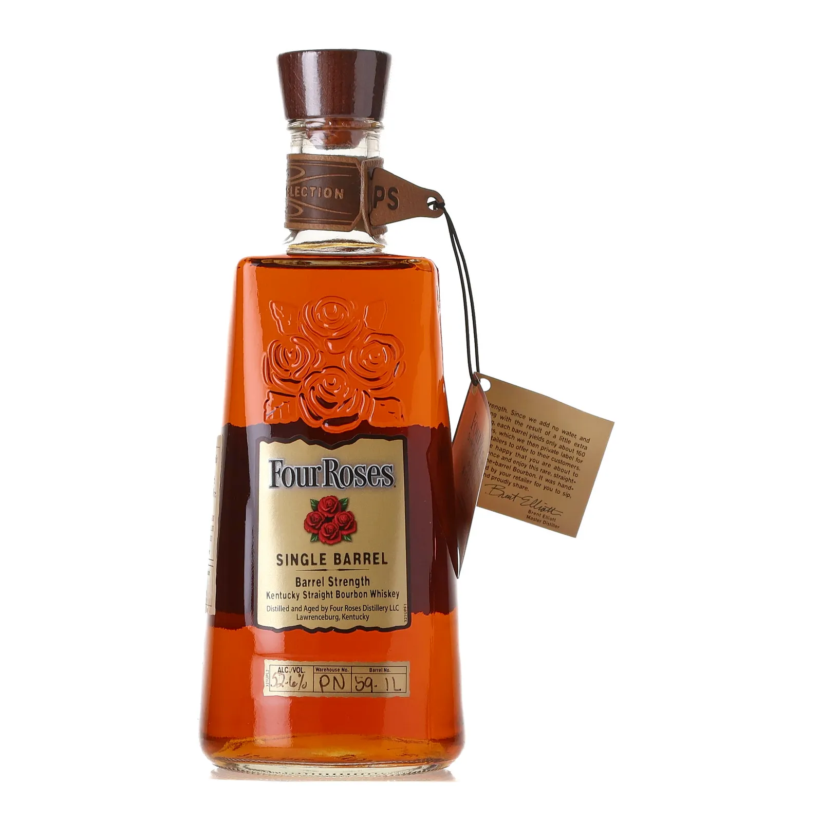 Four Roses Single Barrel Private Selection OESO 9 Year Old, Cask #59-1L, 2017, 52.6% whisky bottle