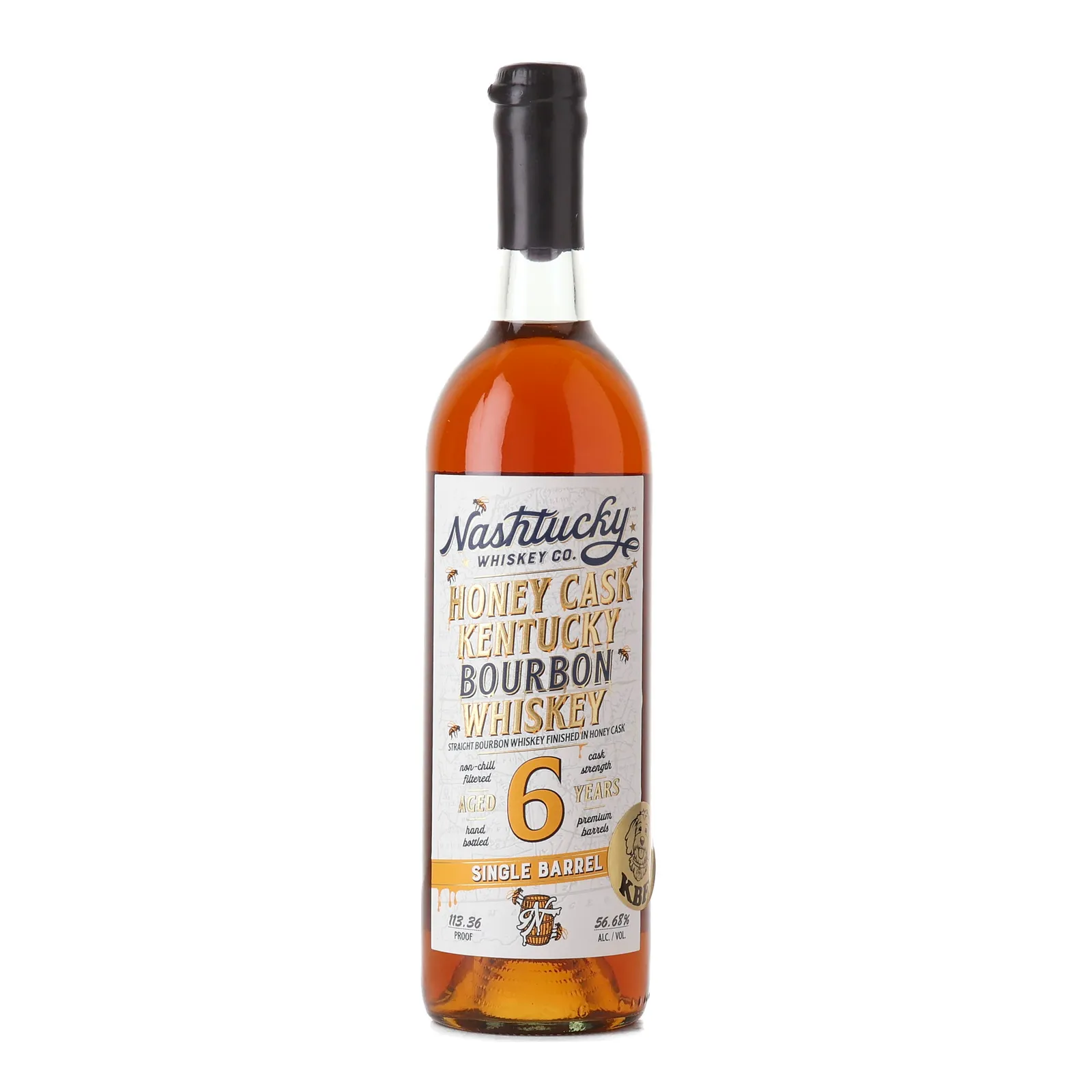 Nashtucky Honey Cask Bourbon KBF Private Barrel Selection 6 Year Old, Honey Cask, 56.67% whisky bottle