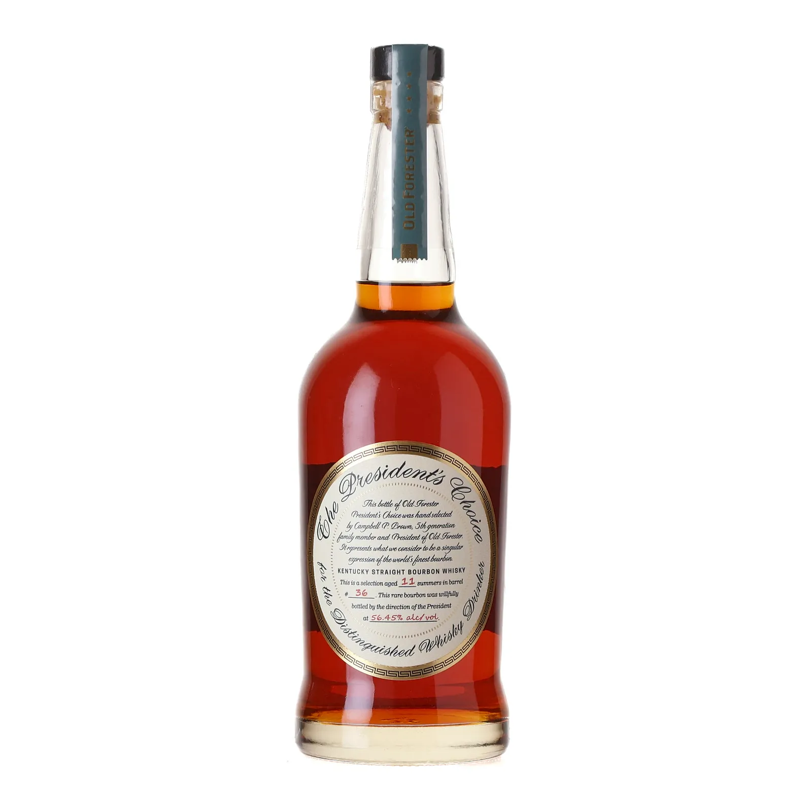Old Forester The President's Choice 10 Year Old, Cask #36, 56.45% whisky bottle