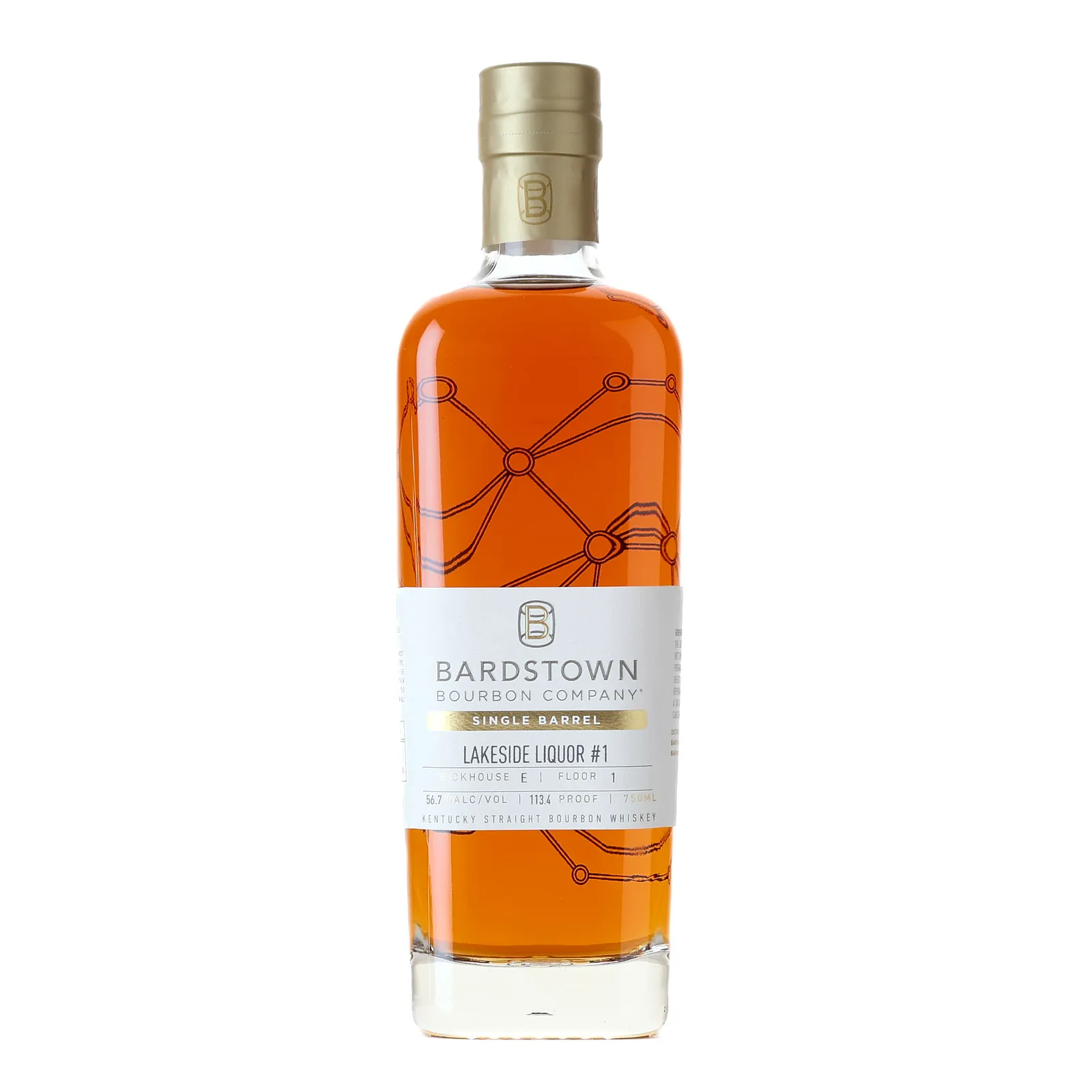 Bardstown Bourbon Company Single Barrel Lakeside Liquor No. 1 6 Year Old, 56.7% whisky bottle
