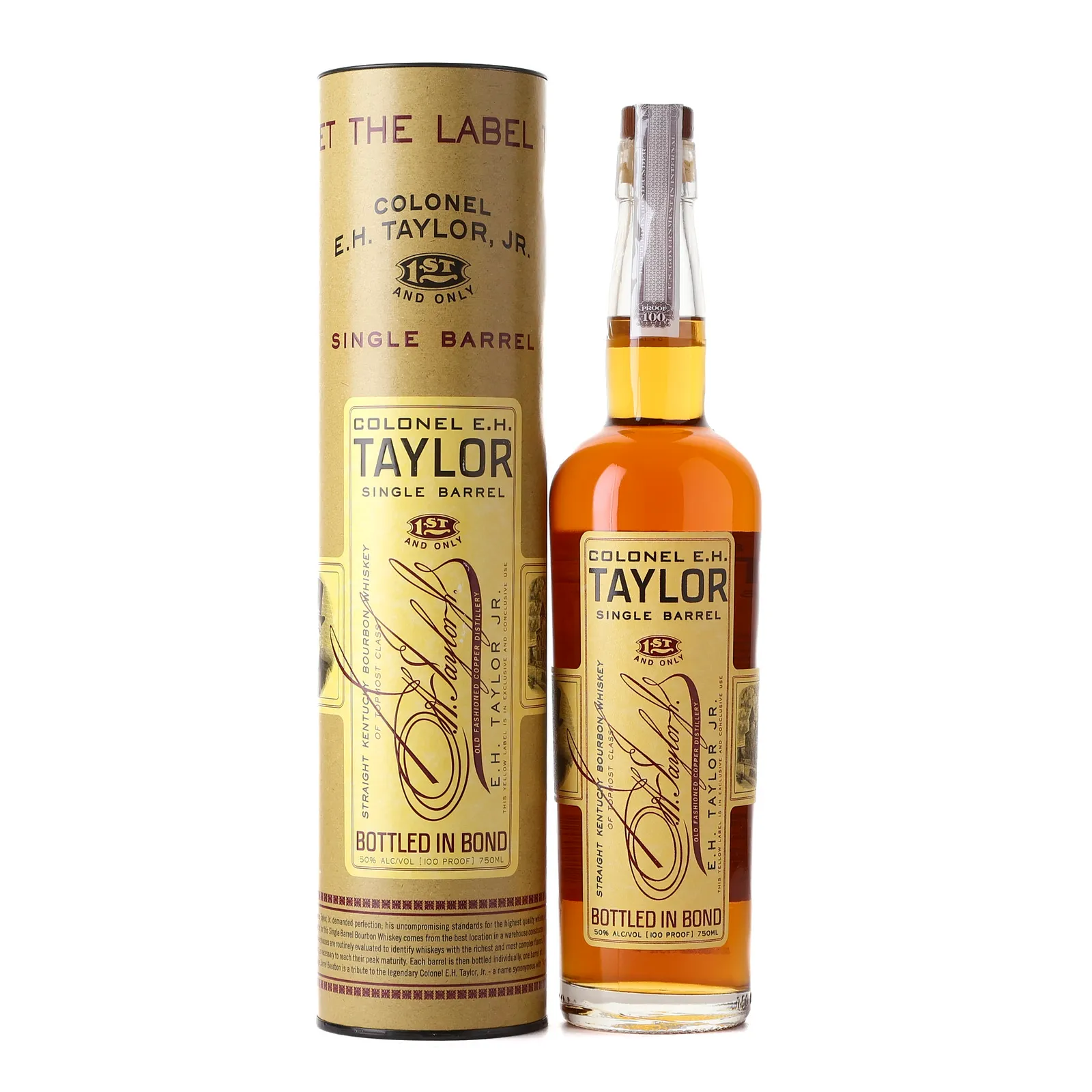 Colonel E.H. Taylor Jr. Single Barrel, 2018, 50% whisky bottle