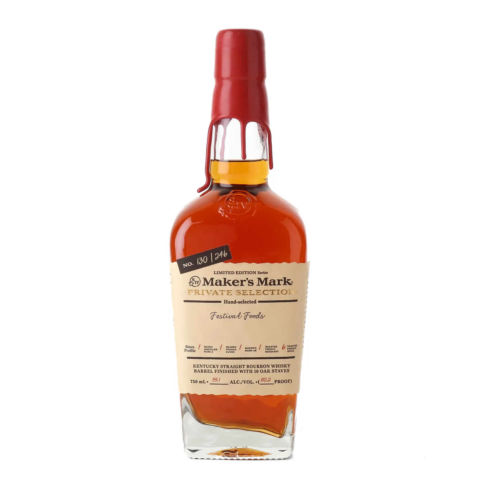 Maker's Mark Private Selection Festival Foods, 55.1% whisky bottle