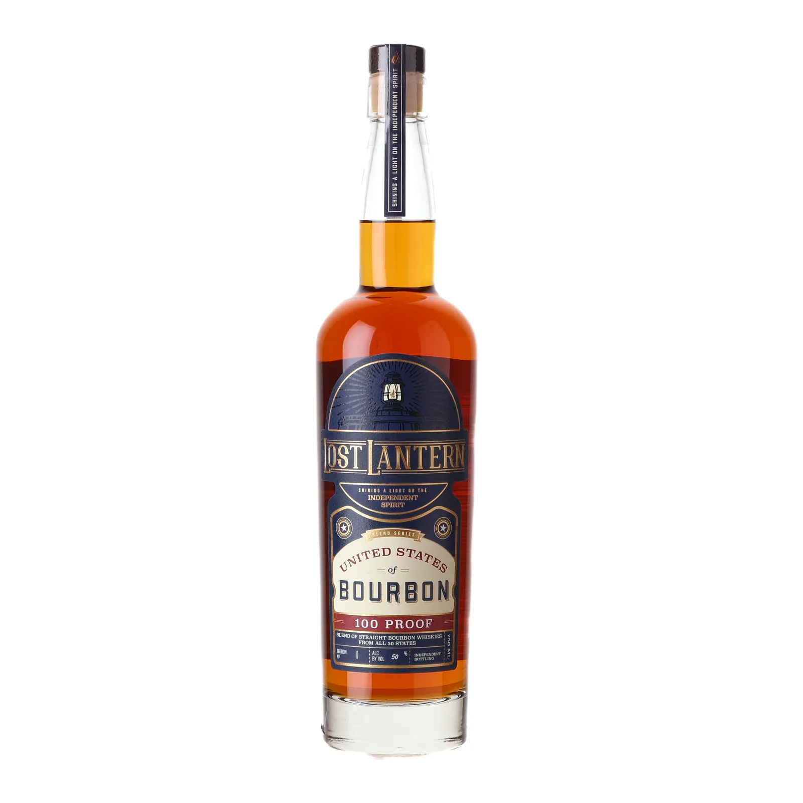 Lost Lantern United States of Bourbon Blend Series 2 Year Old, Bourbon Cask, Edition No. 1, Lost Lantern, 50% whisky bottle