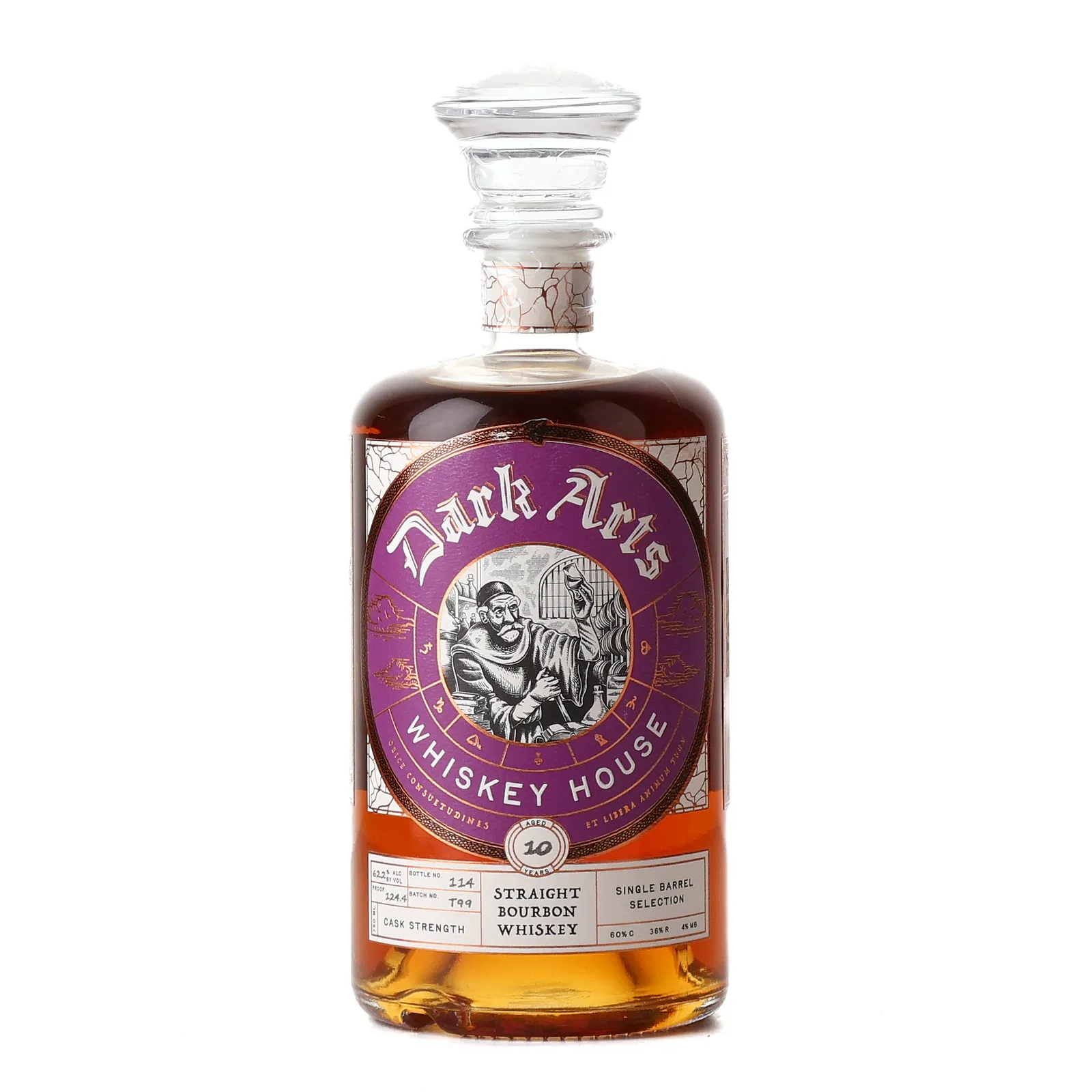 Dark Arts Whiskey House 'New Era Bourbon Club' Private Barrel Selection 10 Year Old, New Charred Oak Cask, Batch No. T99, Dark Arts Whiskey House, 62.2% whisky bottle