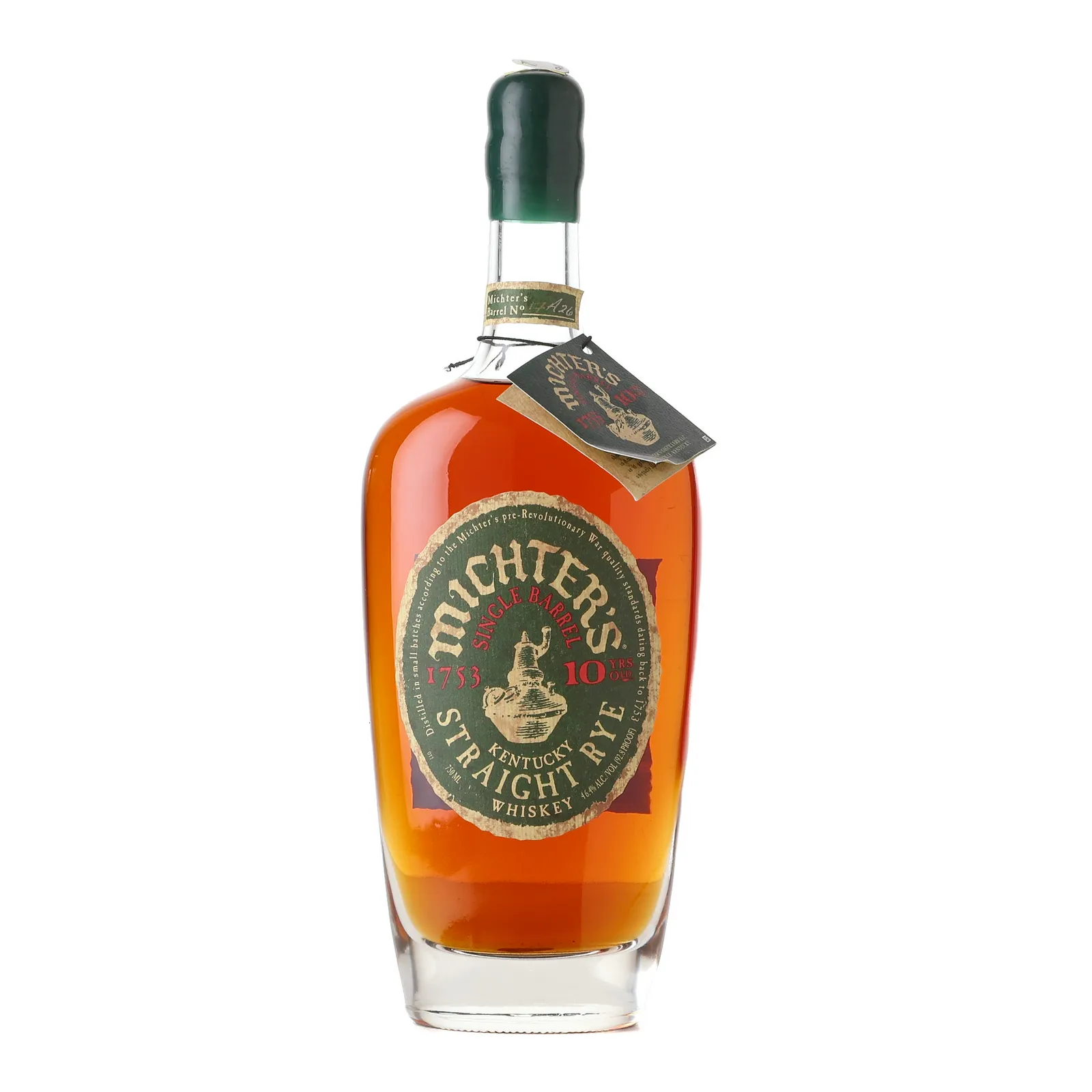Michter's Single Barrel Rye 10 Year Old, 2017, 46.4% whisky bottle
