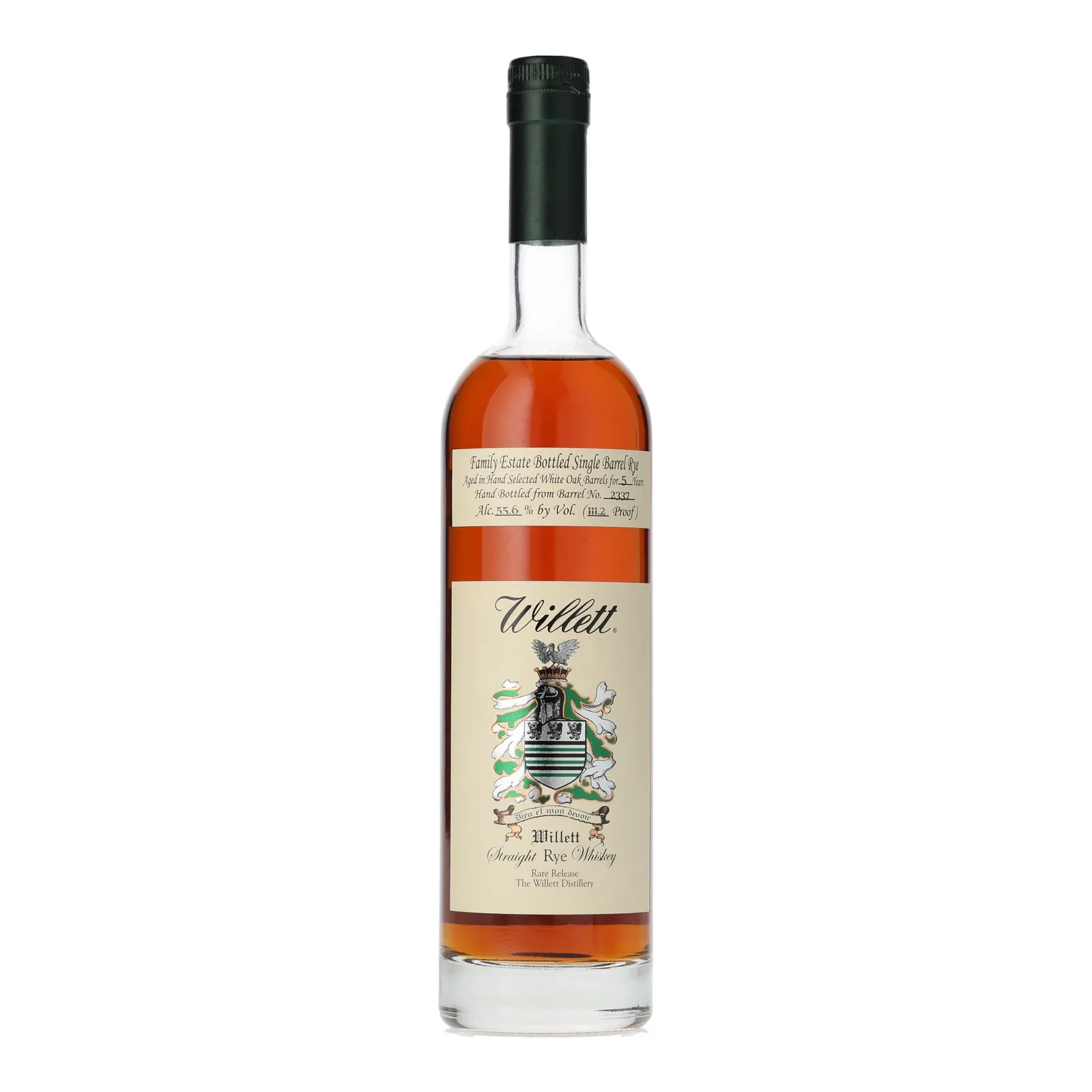 Willett Family Estate 'AlRey't, AlRye't, AlRye't' 5 Year Old, White Oak Cask, Cask #2337, 55.6% whisky bottle