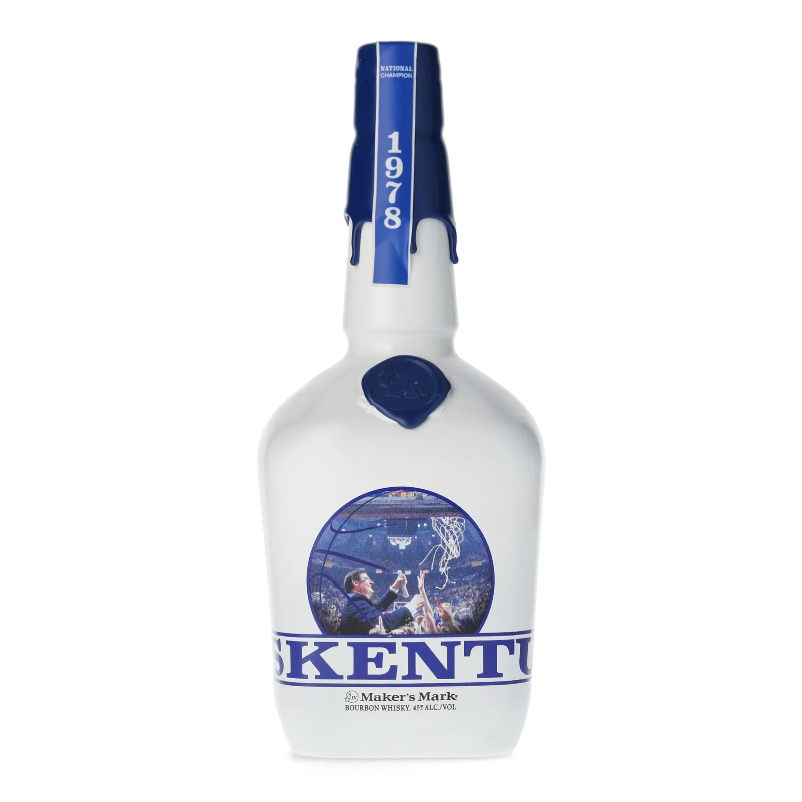 Maker's Mark 'Kentucky Wildcats 1978' Bourbon, New Charred Oak Cask, 1978, 45% whisky bottle