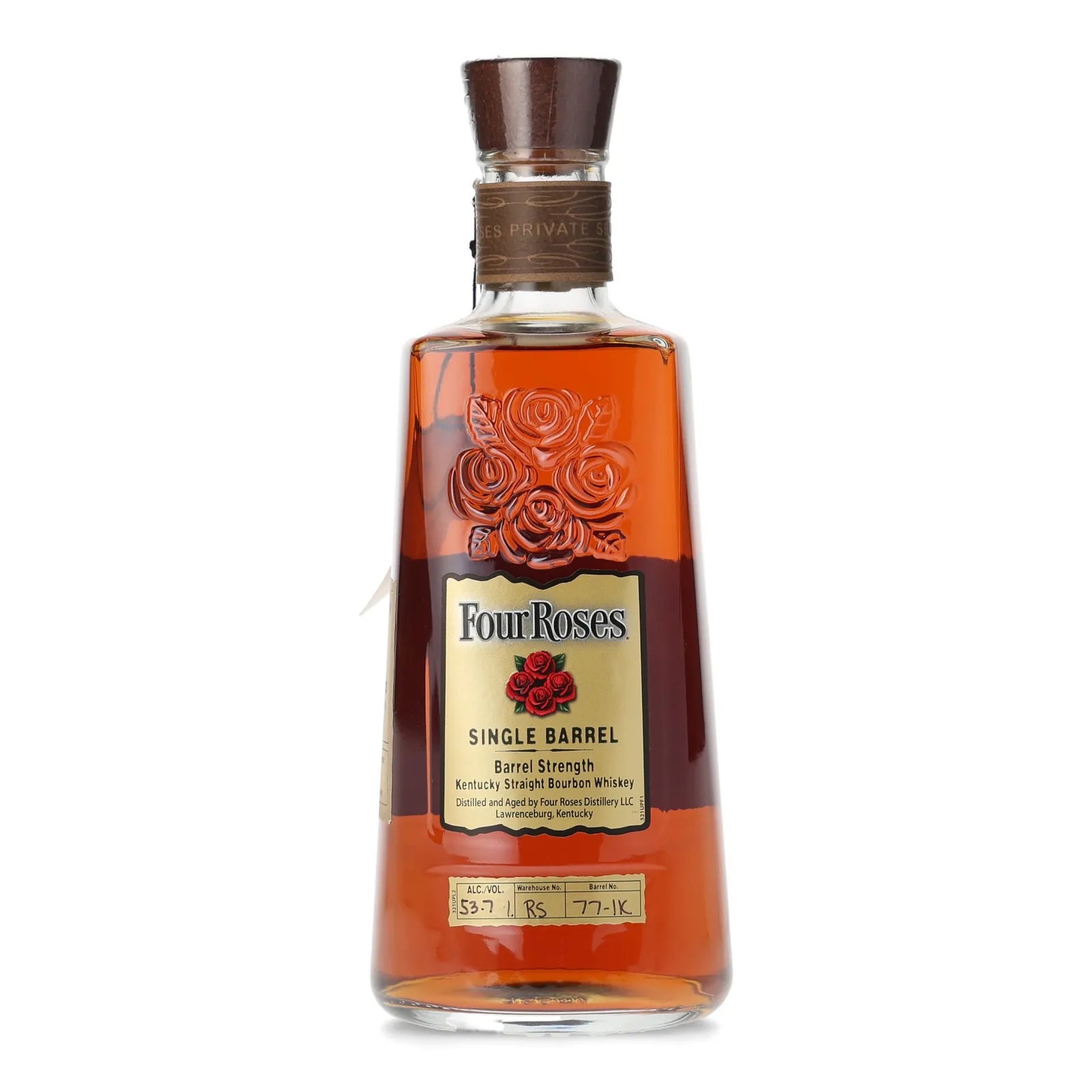 Four Roses Single Barrel Barrel Strength OBSF 11 Year Old, Cask #77-1K, 53.7% whisky bottle