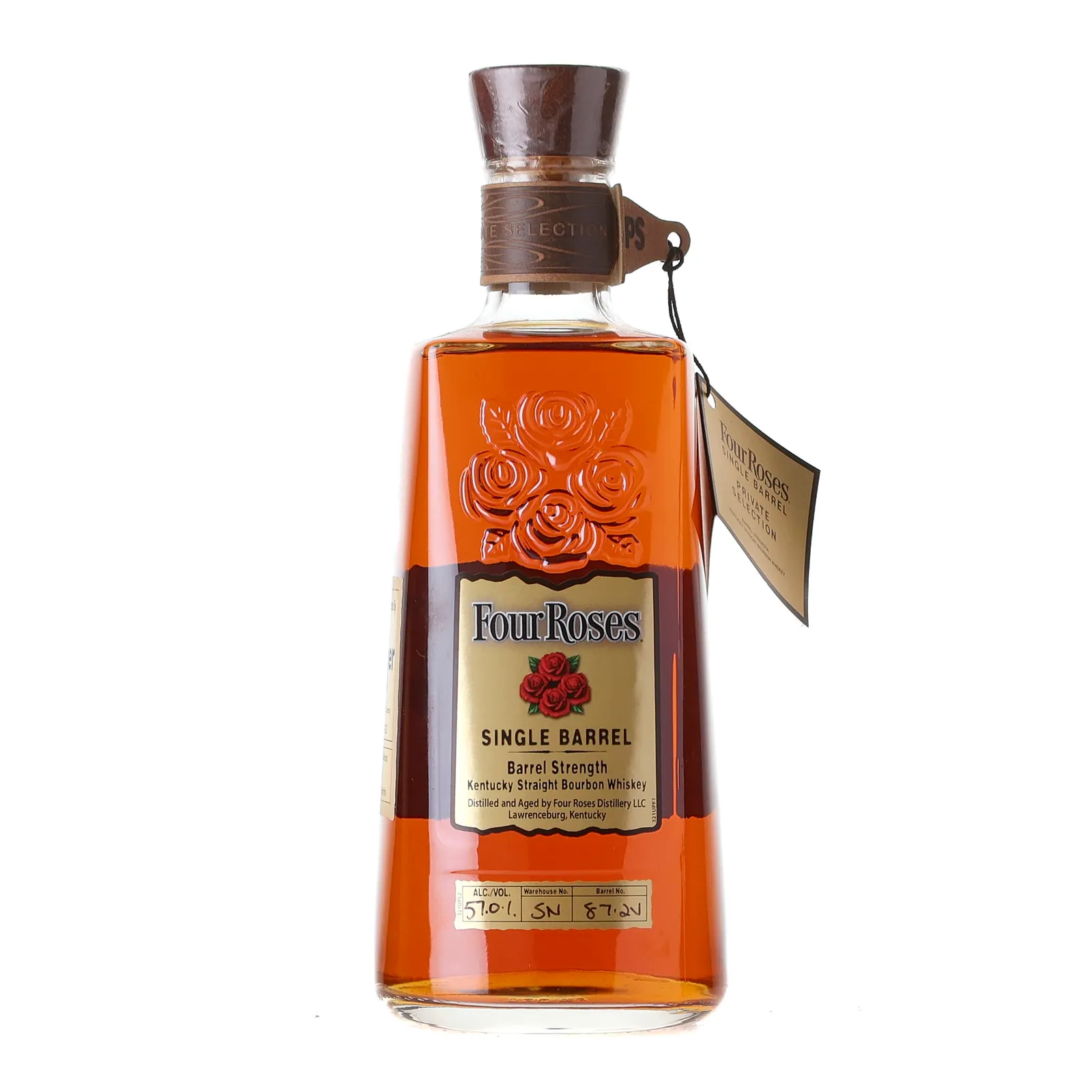 Four Roses Barrel Strength OBSV Kroger Private Barrel Selection 10 Year Old, Cask #87-2V, 2022, 51% whisky bottle