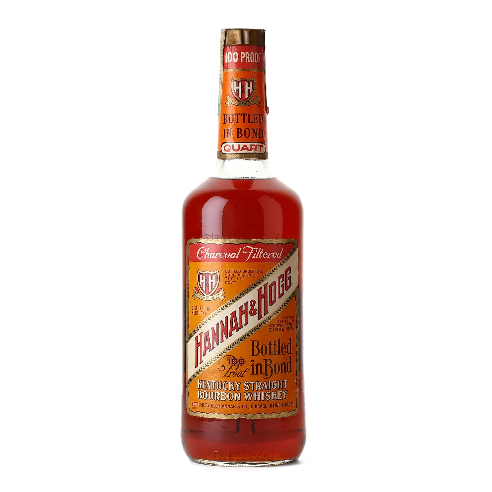 Hannah & Hogg Bottled in Bond 4 Year Old, Bourbon Cask, 1977, 50% whisky bottle