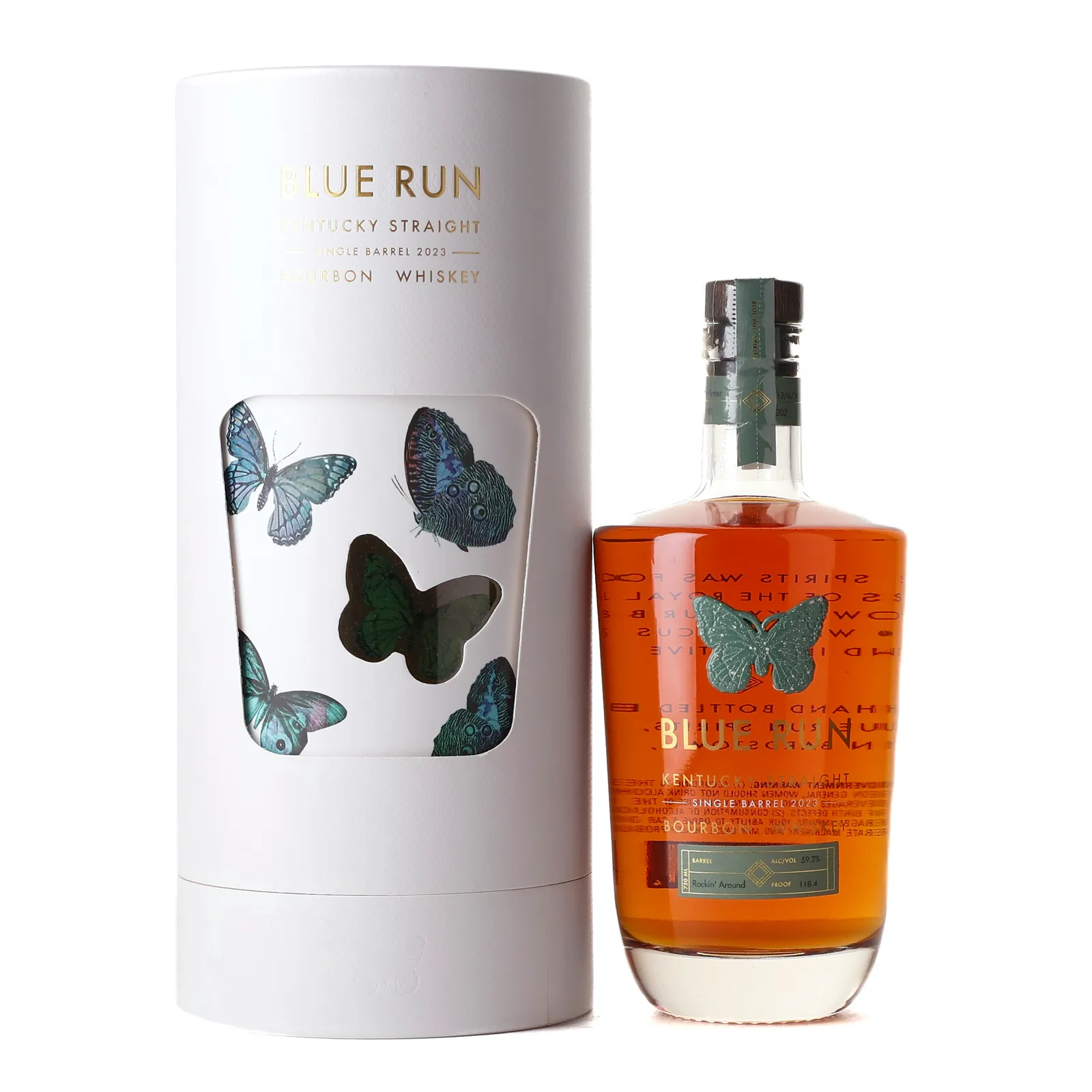 Blue Run Rockin' Around Single Barrel Bourbon, Batch No. Winter, 2023, 59.2% whisky bottle